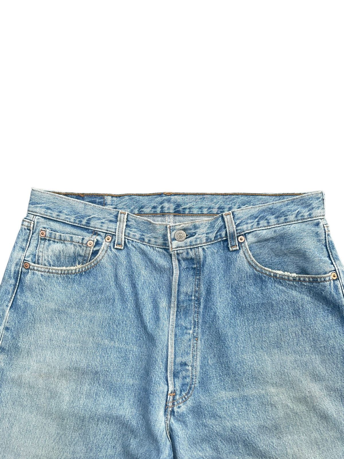 Levi's Vintage 1996 Levis 501 e Usa Irregular Faded Distressed Size US 36 / EU 52 - 5 Thumbnail