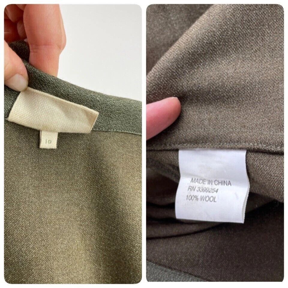 Vintage TOAST IN ARMY GREEN MILITARY WOOL BLAZER JACKET WOMENS Size L / US 10 / IT 46 - 12 Thumbnail