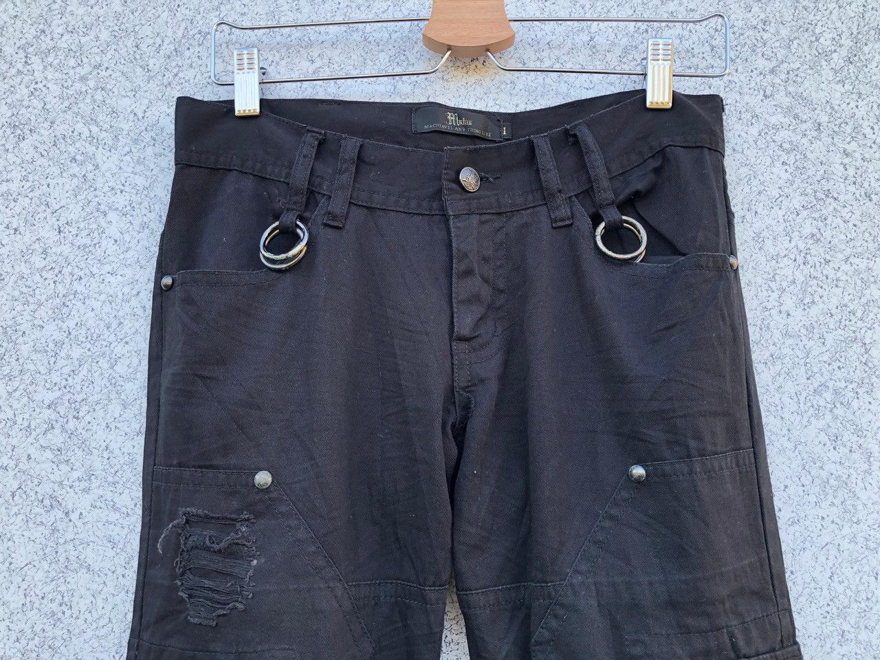If Six Was Nine × Japanese Brand × Le Grande Bleu (L.G.B.) Midas Seditioneries Punk Bondage Pants Size US 30 / EU 46 - 4 Thumbnail