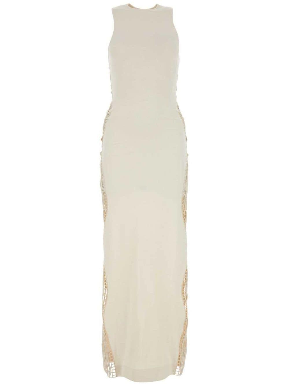 o1w1db10825 Sleeveless Dress in Beige