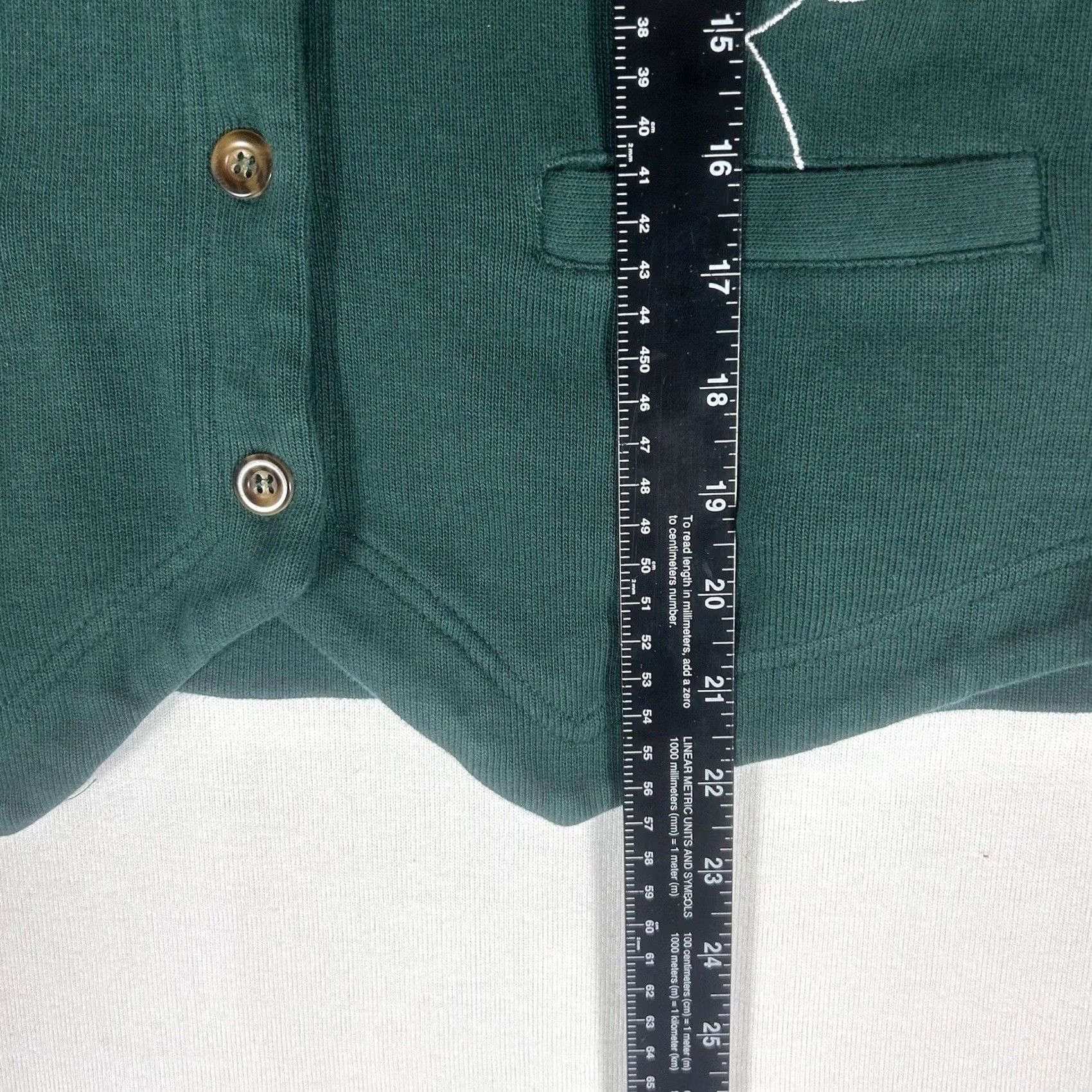 Vintage VINTAGE Warner Bros Looney Tunes Classic Vest Womens Medium Green Button Up Pockets Size M / US 6-8 / IT 42-44 - 6 Thumbnail