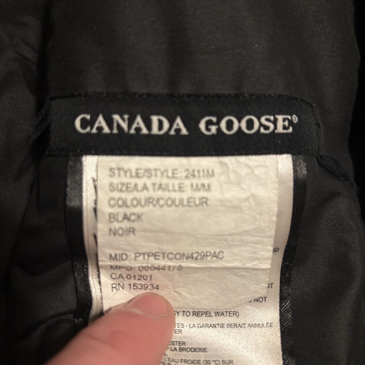 Canada Goose Canada Goose Black Stanhope Jacket | Size Medium Size US M / EU 48-50 / 2 - 5 Thumbnail