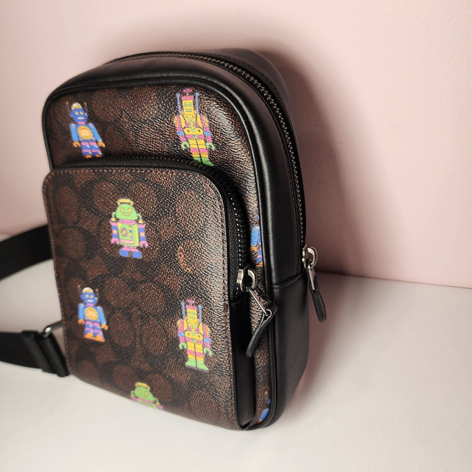 Coach NWT COACH CW317 Cosmic Racer Sling Pack Signature Robot Size ONE SIZE - 4 Thumbnail
