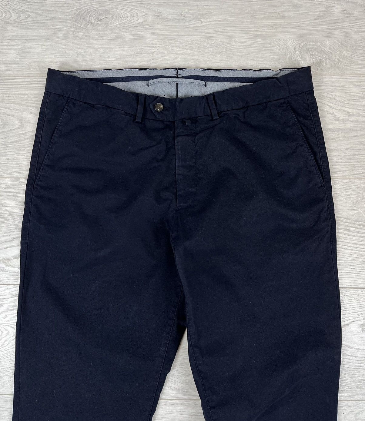 Suitsupply Suitsupply Porto Cotton Navy Trousers Pants Size US 36 / EU 52 - 5 Thumbnail