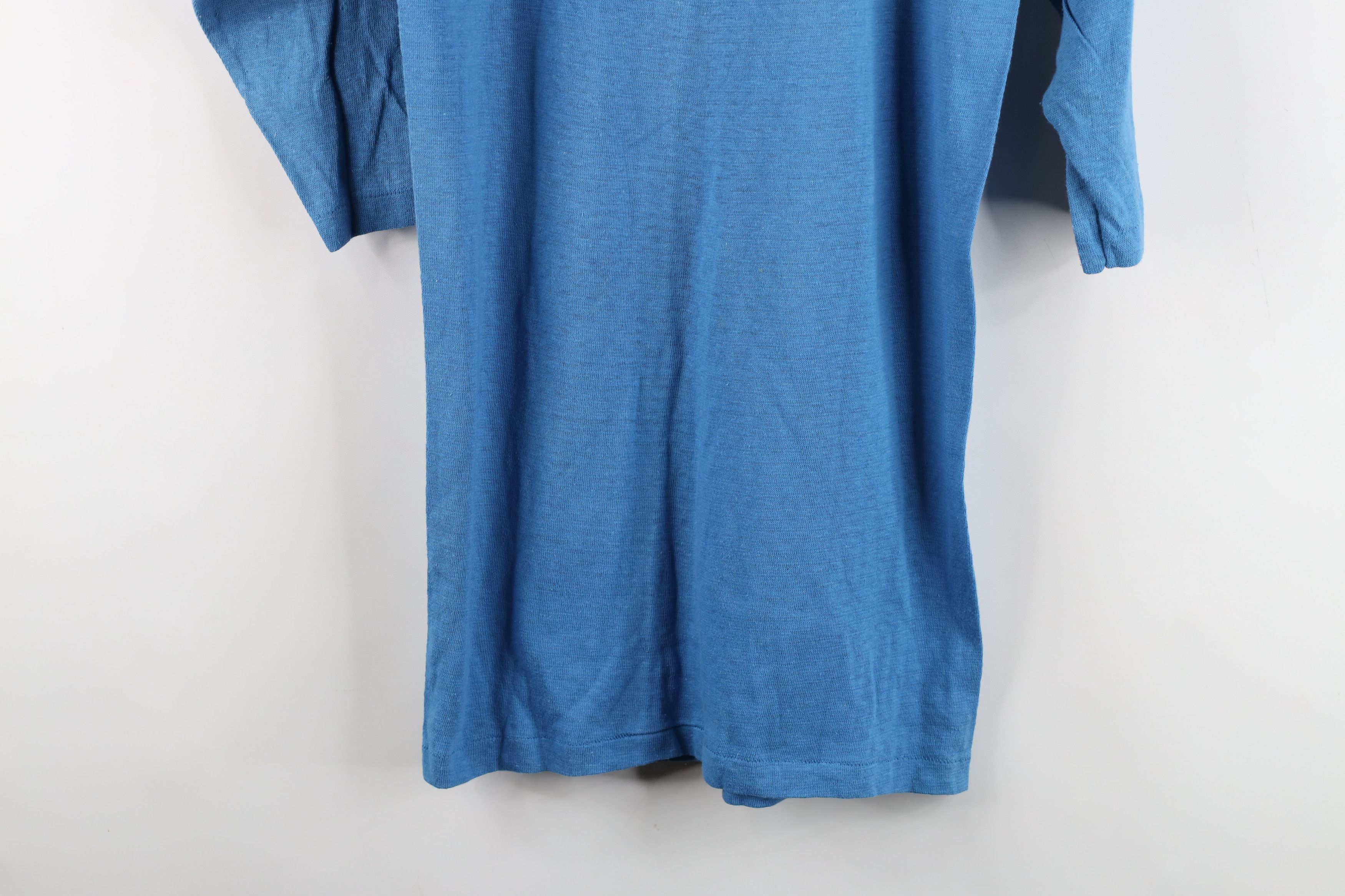 Vintage Vintage 60s 70s Cotton Knit Football Jersey T-Shirt Blue USA Size US S / EU 44-46 / 1 - 12 Thumbnail