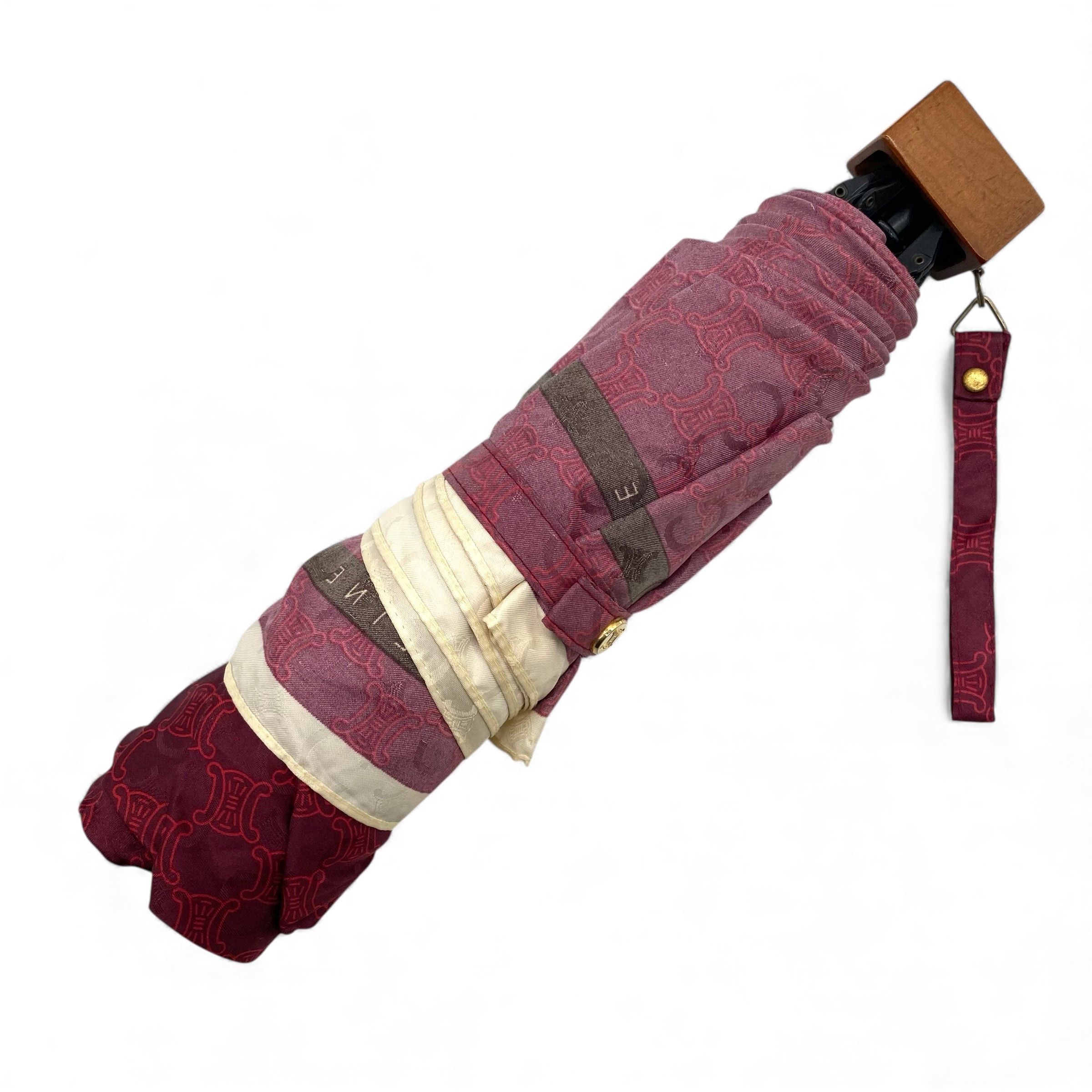 Celine CELINE Folding Umbrella Bordeaux Size ONE SIZE - 8 Thumbnail