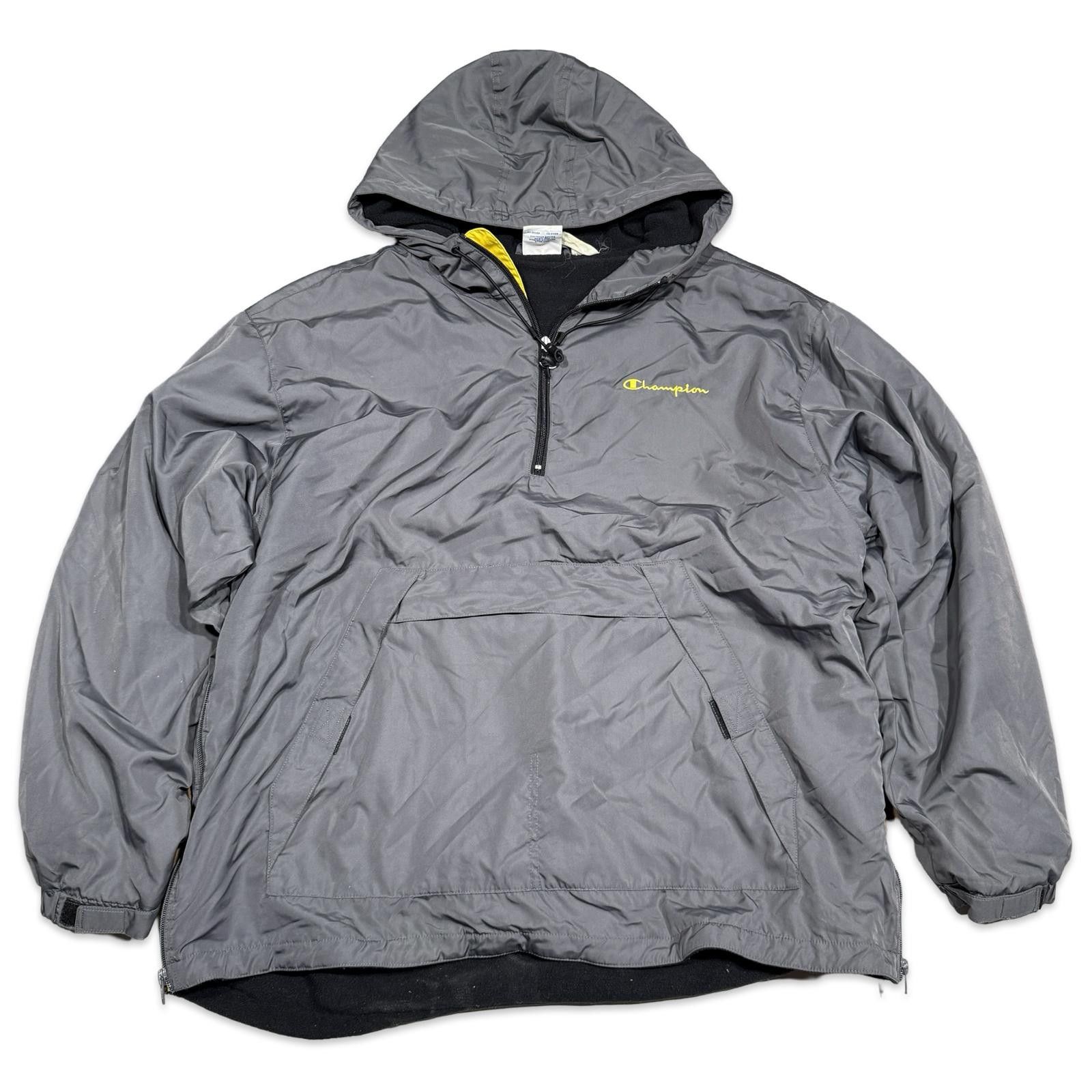 Champion Champion Windbreaker Gray Pullover Inner Fleece Jacket Size US XL / EU 56 / 4 - 1 Thumbnail