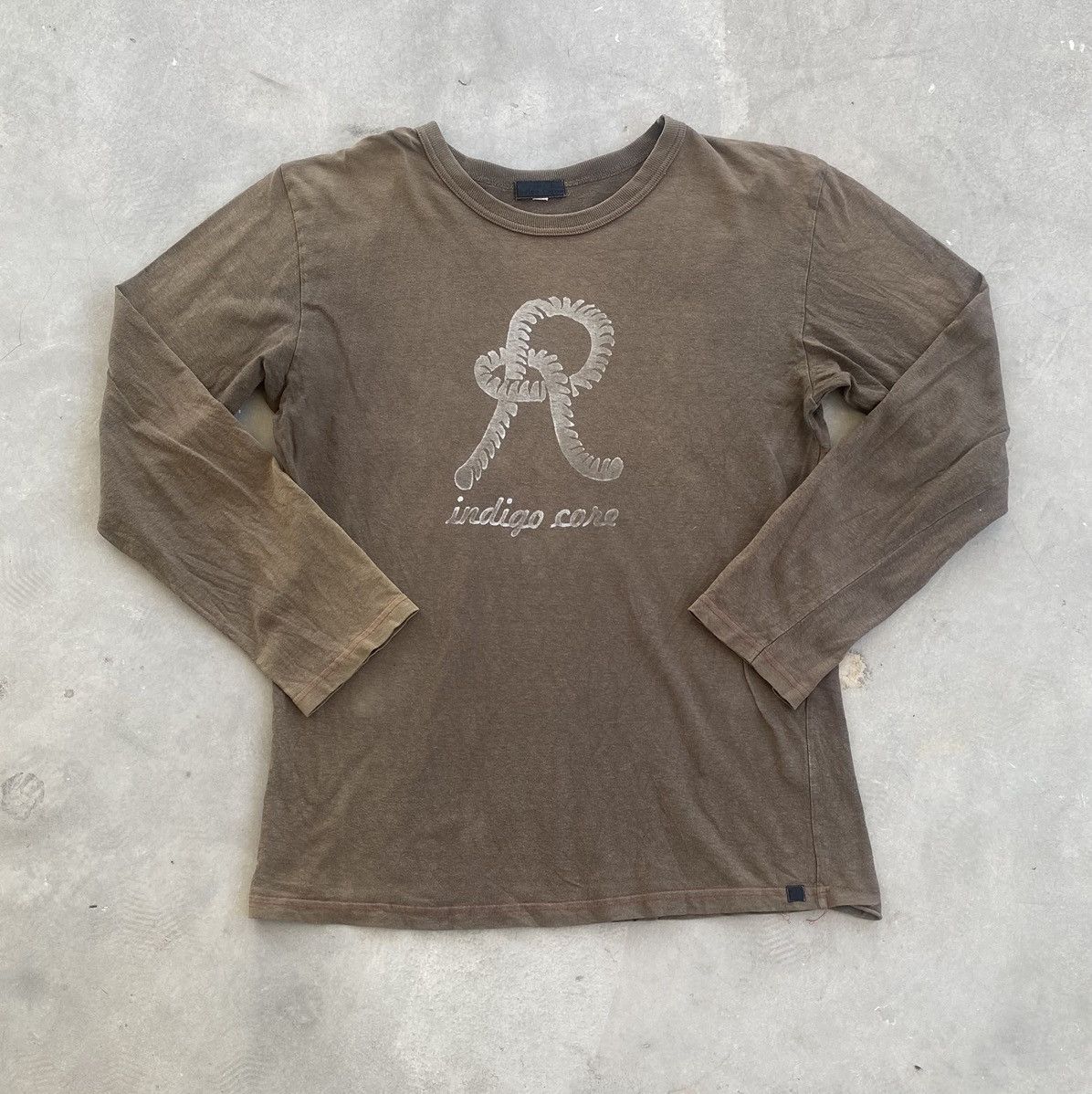 Indigo × Japanese Brand VTG INDIGO CORE DISTRESSED LS TEE Size US L / EU 52-54 / 3 - 1 Thumbnail