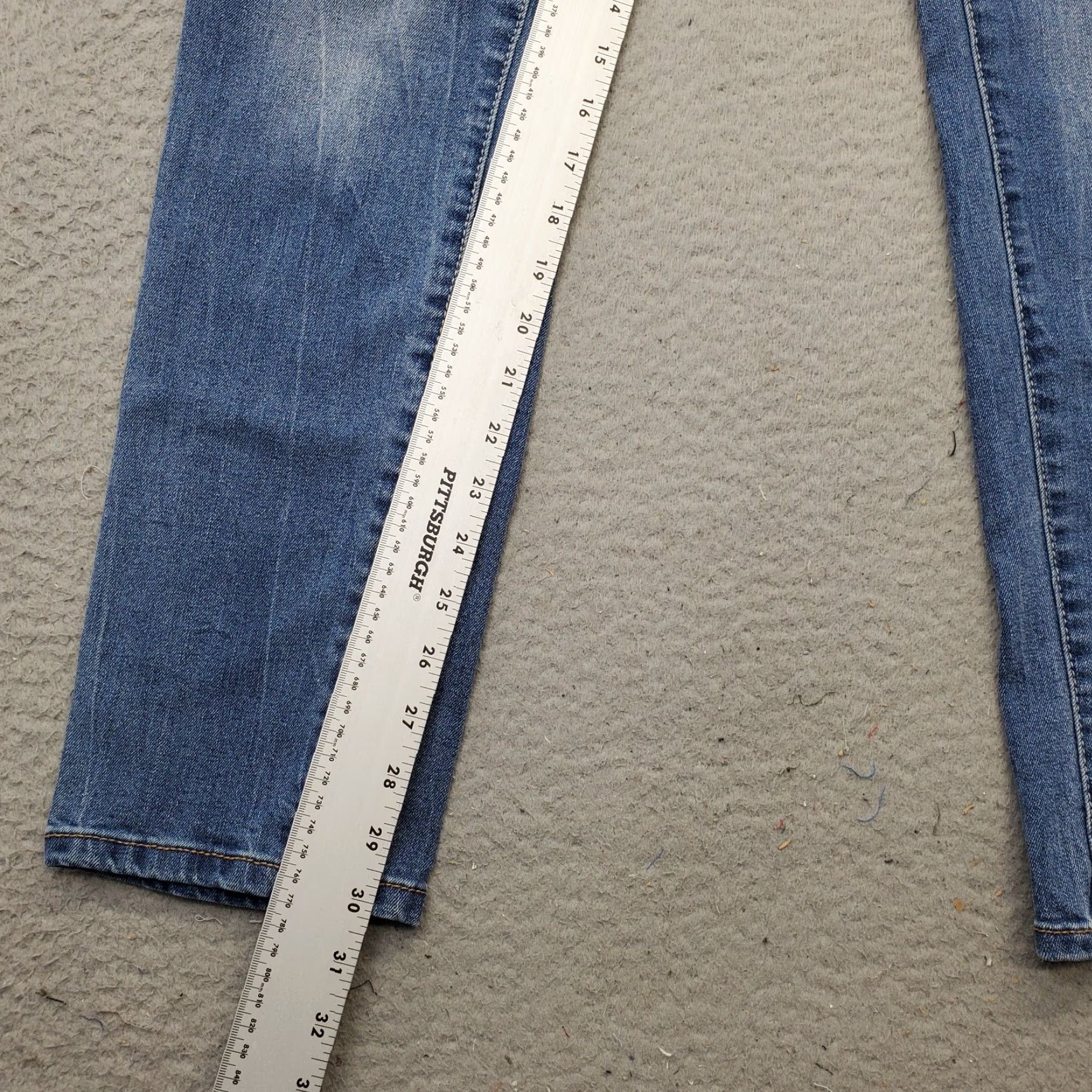 Vintage Aéropostale Jeans Women Size 12 Blue Denim Cotton 5 Pocket Stretch Skinny Size 12 Womens Size 34" / US 12 / IT 48 - 4 Thumbnail