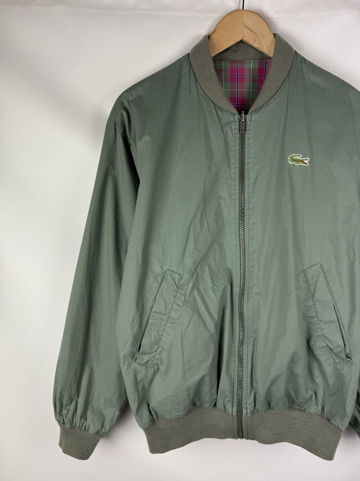 Lacoste Chemise Lacoste Vintage Reversible Bomber Jacket Size US M / EU 48-50 / 2 - 14 Thumbnail