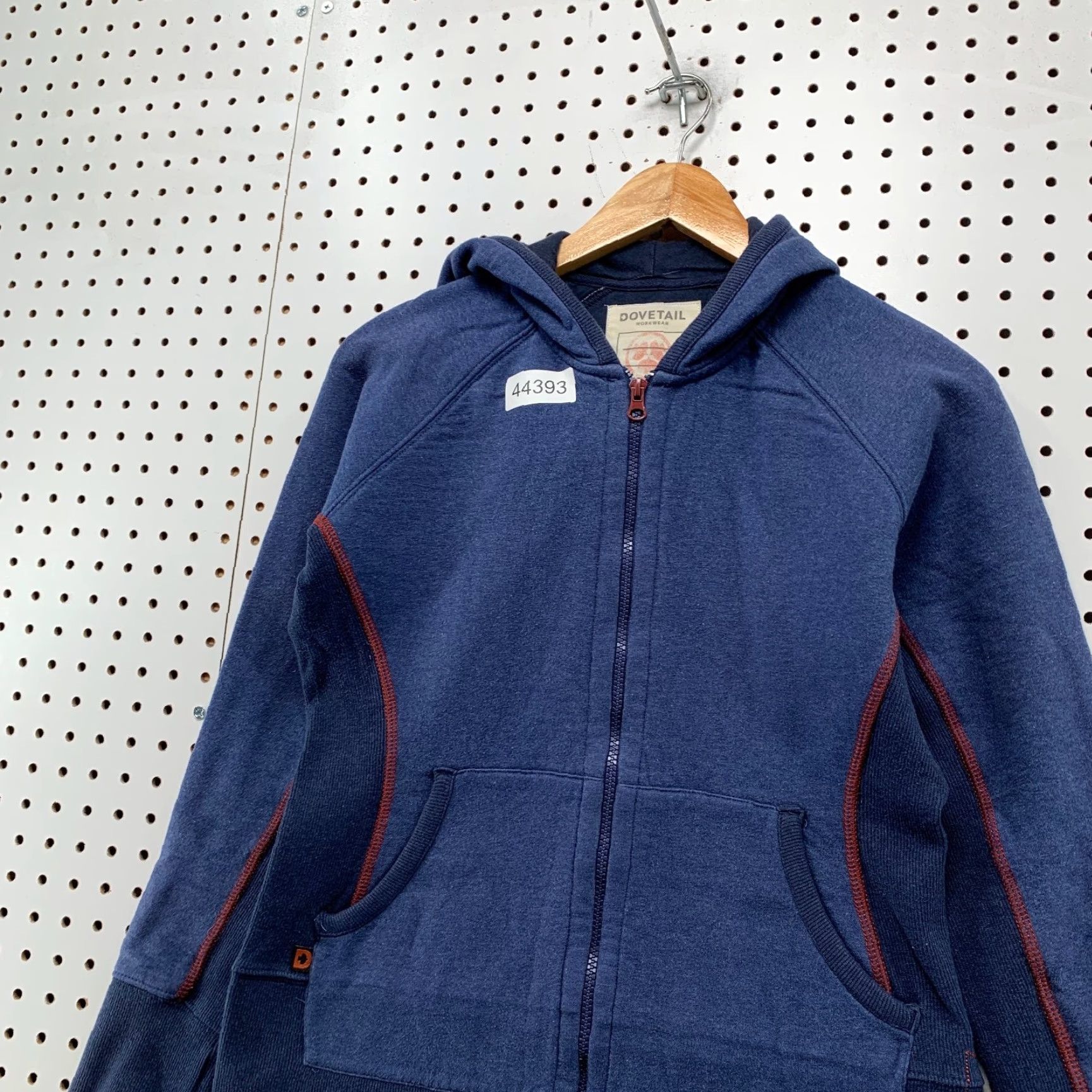 Vintage Dovetail Zip Hoodie Sweatshirt Womens S Blue Hooded Sweatshirt Hoodie Zip Pocketed Fleece Regular Size Womens Blue Dovetail Workwear Size S / US 4 / IT 40 - 3 Thumbnail
