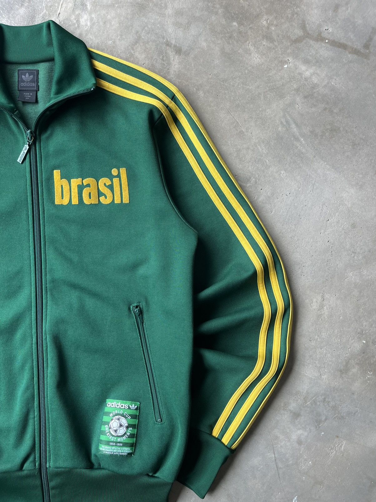 Adidas VINTAGE 2006 ADIDAS BRAZIL TRACKTOP Size US XS / EU 42 / 0 - 10 Thumbnail