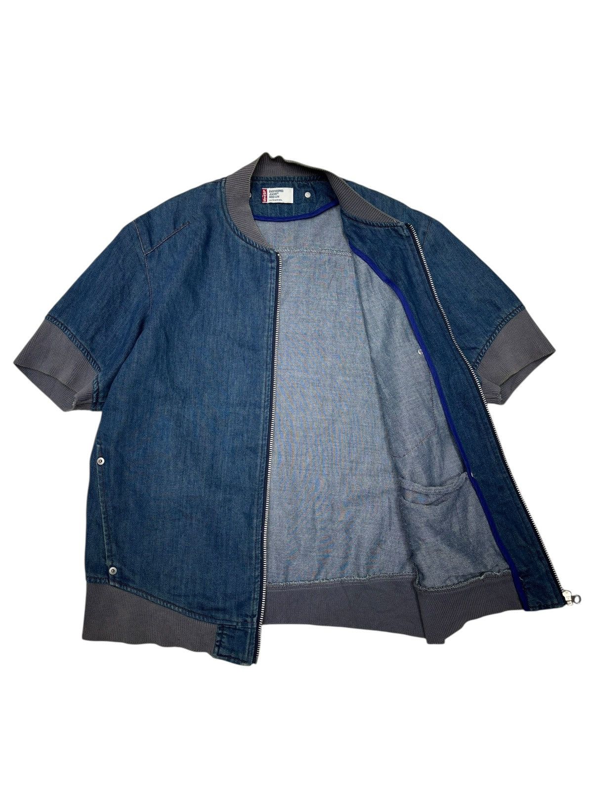 Levi's LEVIS ENGINEERED DENIM BLOUSON SHORT SLEEVE ZIP UP Size US M / EU 48-50 / 2 - 2 Thumbnail