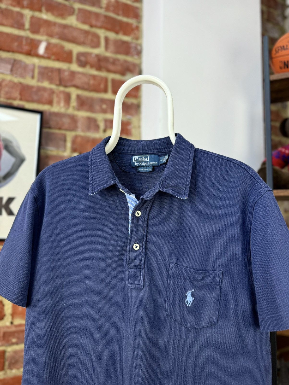 Polo Ralph Lauren × Vintage POLO by Ralph Lauren Vintage Pockets Polo Shirt Custom Fit Size US L / EU 52-54 / 3 - 1 Thumbnail