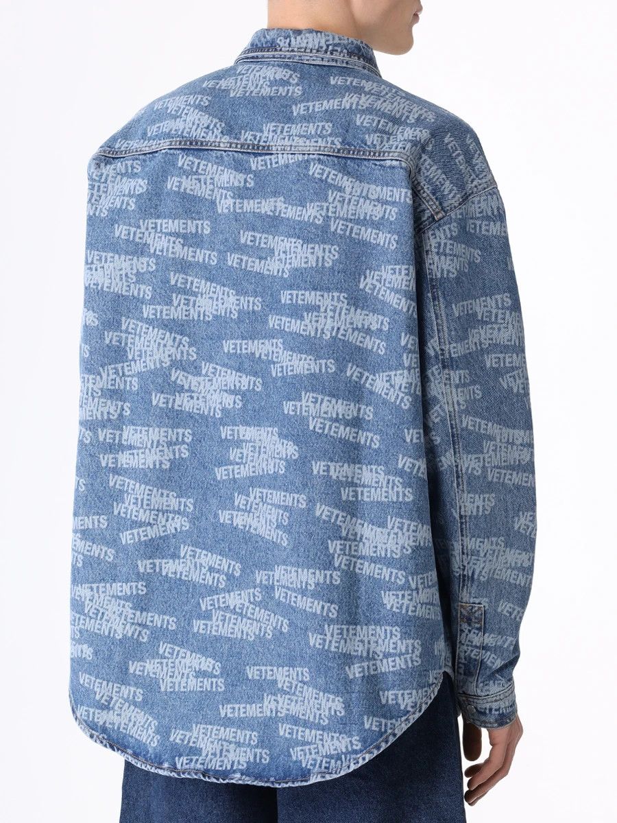 Vetements o1y0924 Denim Shirt in Blue Size US S / EU 44-46 / 1 - 3 Thumbnail