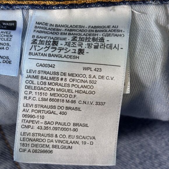 Levi's Levis Jeans 505 Regular Fit Men Blue Medium Wash size 36*32 Size US 36 / EU 52 - 12 Thumbnail