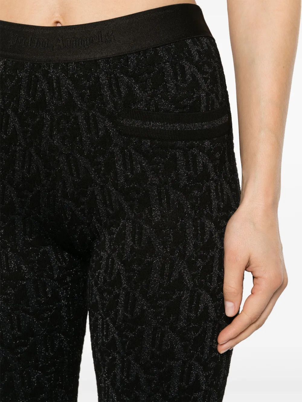 Palm Angels o1y1125 Sweatpant in Black Size 28" / US 6 / IT 42 - 2 Thumbnail