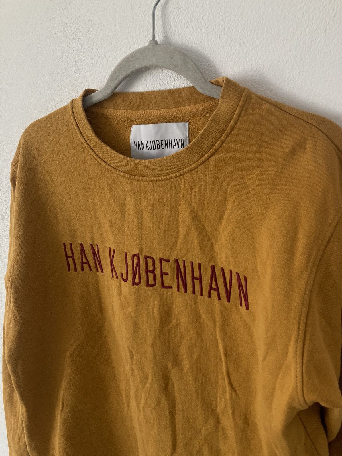 Han Kjobenhavn MUSTARD LOGO SWEATSHIRT Size US M / EU 48-50 / 2 - 2 Thumbnail
