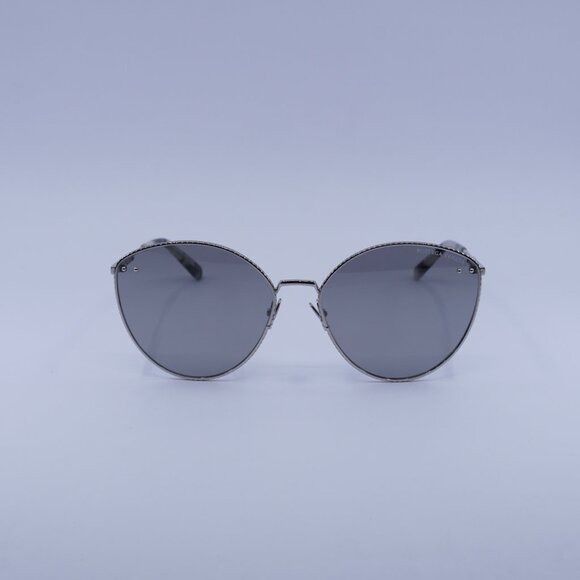 Bottega Veneta Bottega Veneta BV0259S 002 Sunglasses Silver Cat Eye Frame Size ONE SIZE - 2 Thumbnail