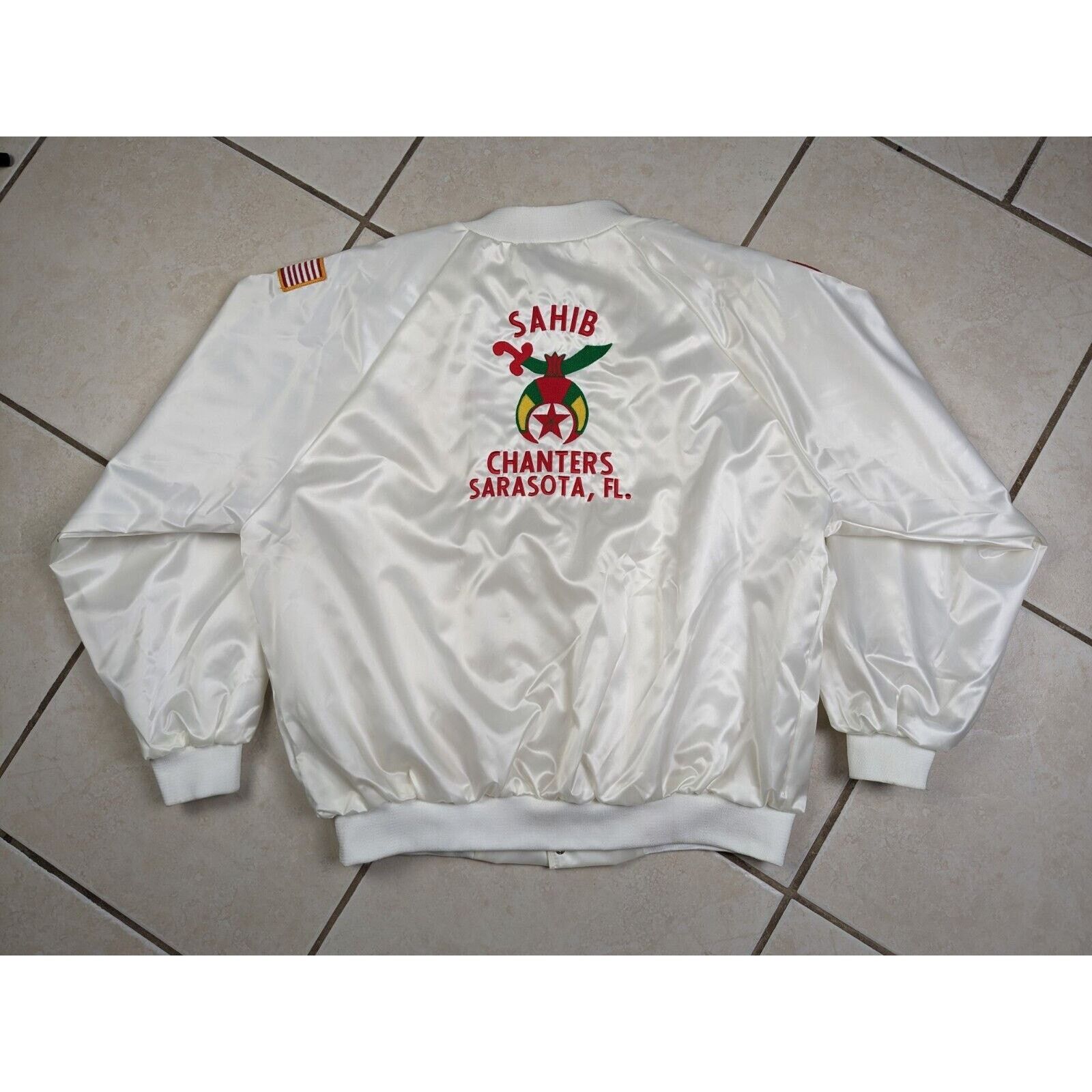 Other Vtg Satin Shriners Jacket Sahib Chanters Sarasota Fl 3XL Size US XXL / EU 58 / 5 - 1 Thumbnail