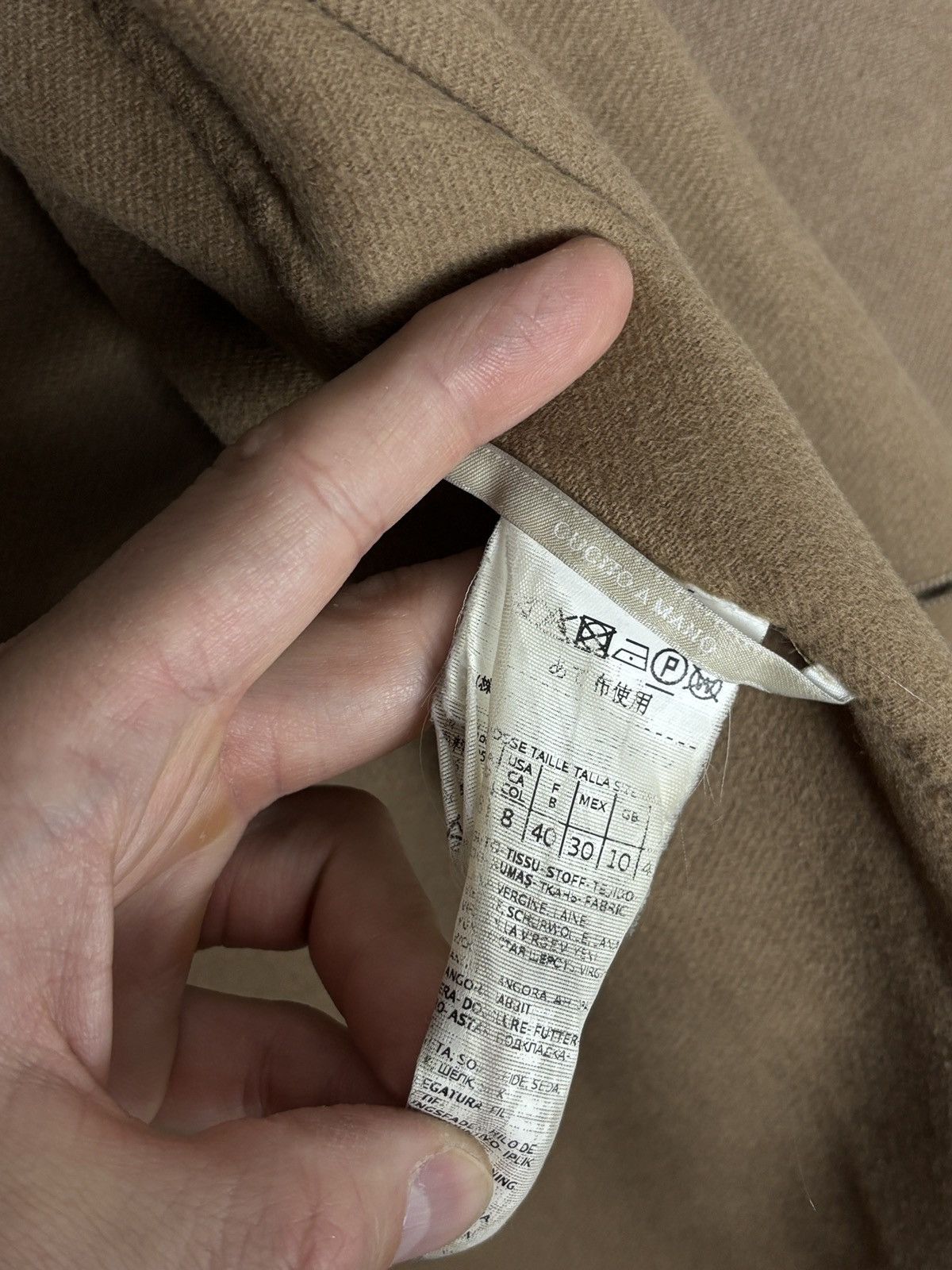 Max Mara S Max Mara Wool Silk Vintage Luxury Double Breasted Coat Size M / US 6-8 / IT 42-44 - 14 Thumbnail