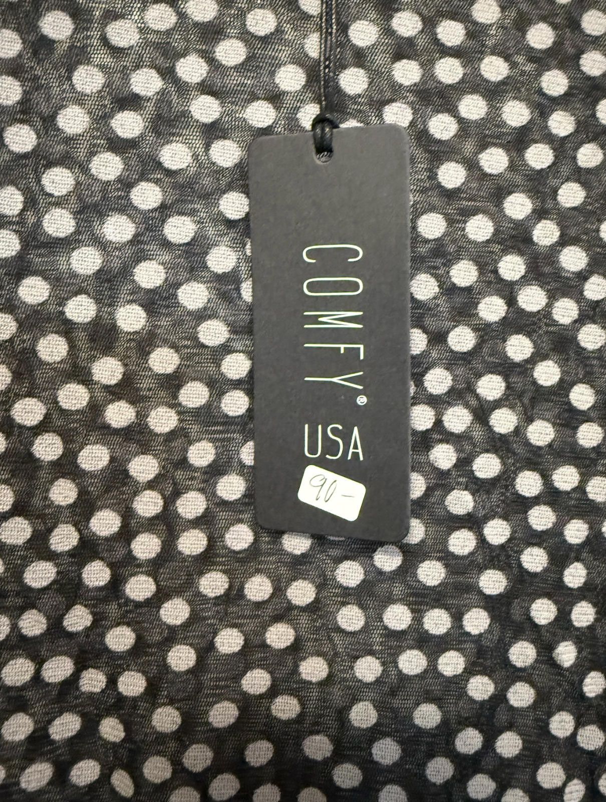 Other Comfy USA Long Sleeve Sheer Polka Dot Top - Size Small Size S / US 4 / IT 40 - 3 Thumbnail