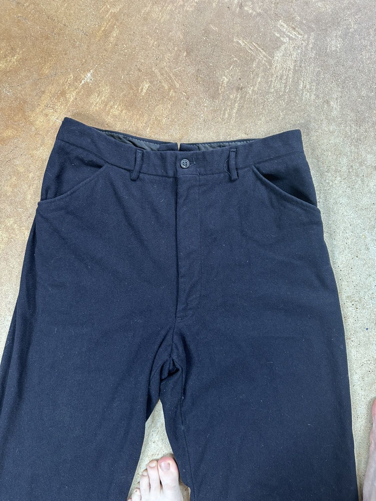 Vintage Vintage 1940s WWII Wool Navy Deck Pants Size US 32 / EU 48 - 5 Thumbnail