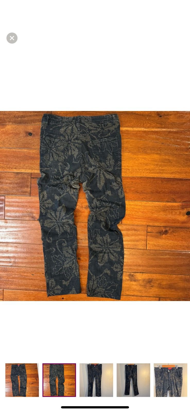 Japanese Brand × Vintage +8 Securacid Japanese Embroidered Flowers Jean, JP LL, US S Size US 30 / EU 46 - 2 Thumbnail