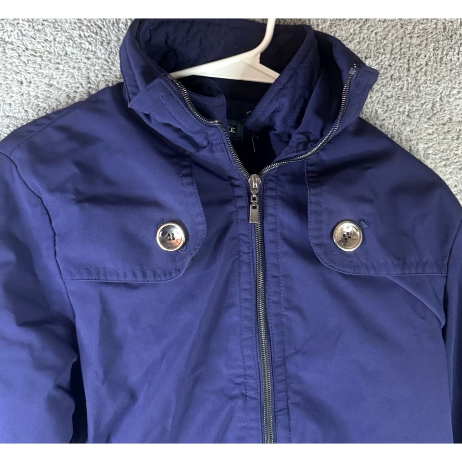 Vintage Kristen Blake Coat Women's PP Blue Short Full Zip Lined Winter Outdoors Size XXS / US 00 / IT 34 - 2 Thumbnail