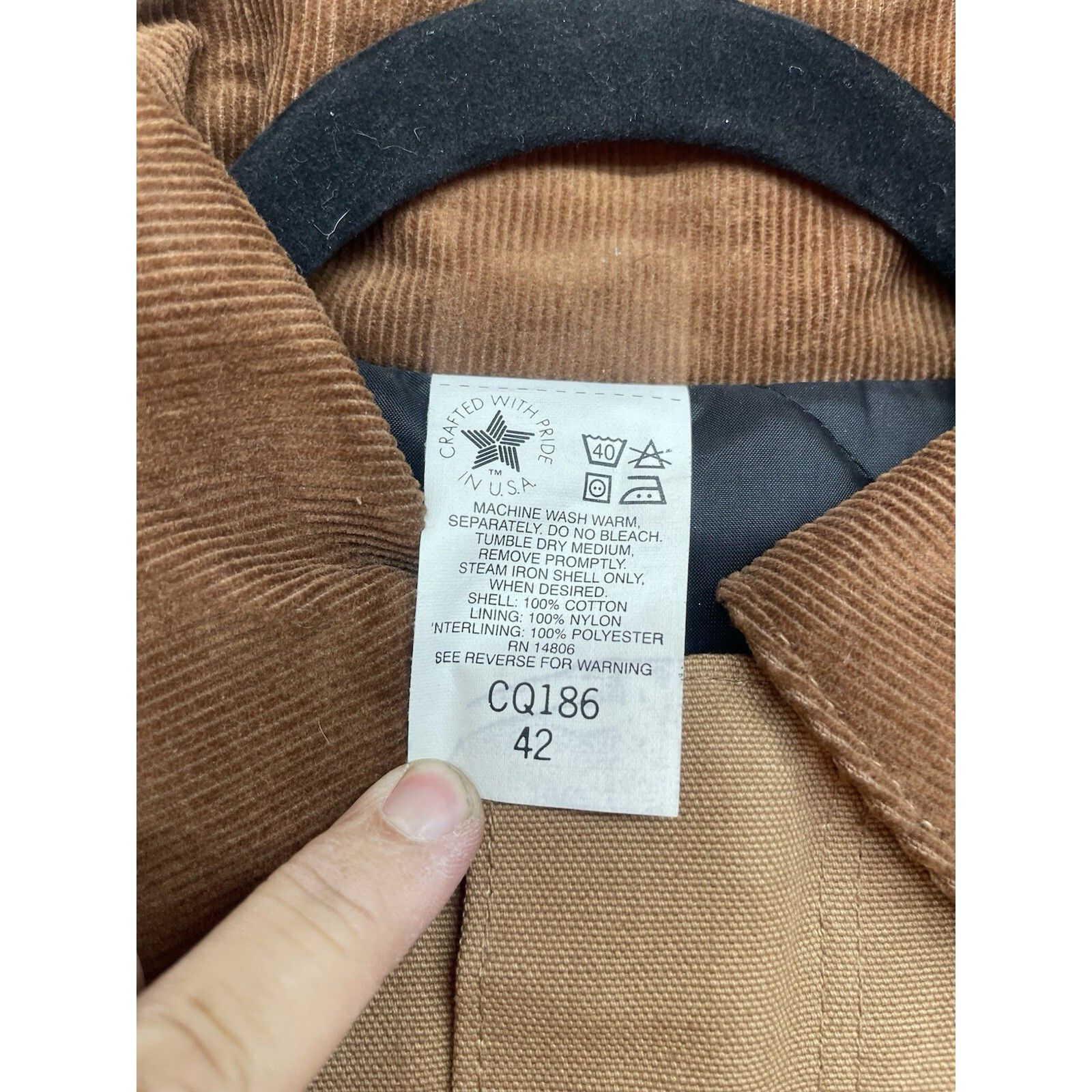 Carhartt VTG 70s Carhartt Duck Cotton Chore Jacket 42 Large Brown Duc Size US XS / EU 42 / 0 - 5 Thumbnail