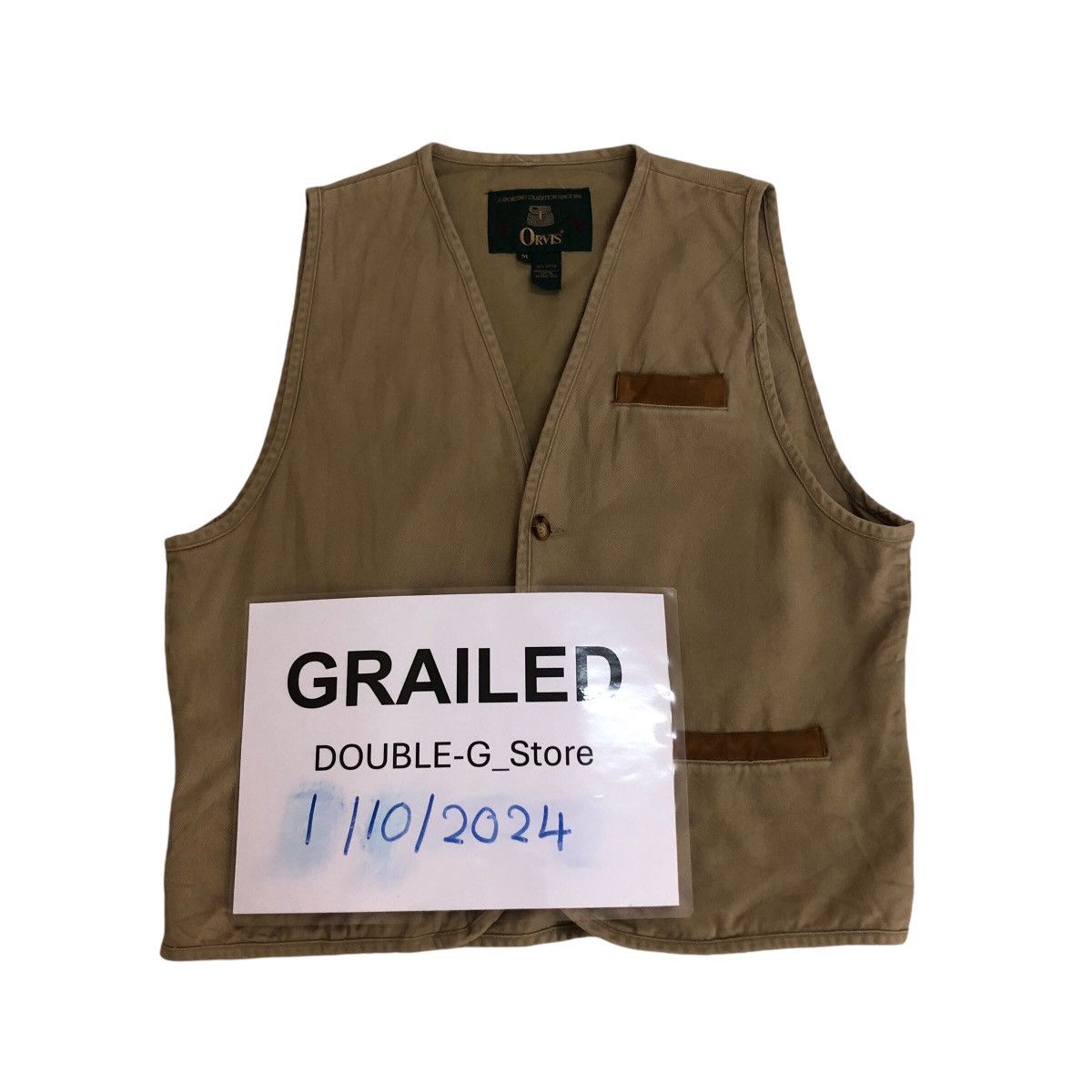 Japanese Brand 📌Vintage Utility Vest Orvis Multi Pocket Biker Wear Size US M / EU 48-50 / 2 - 1 Thumbnail
