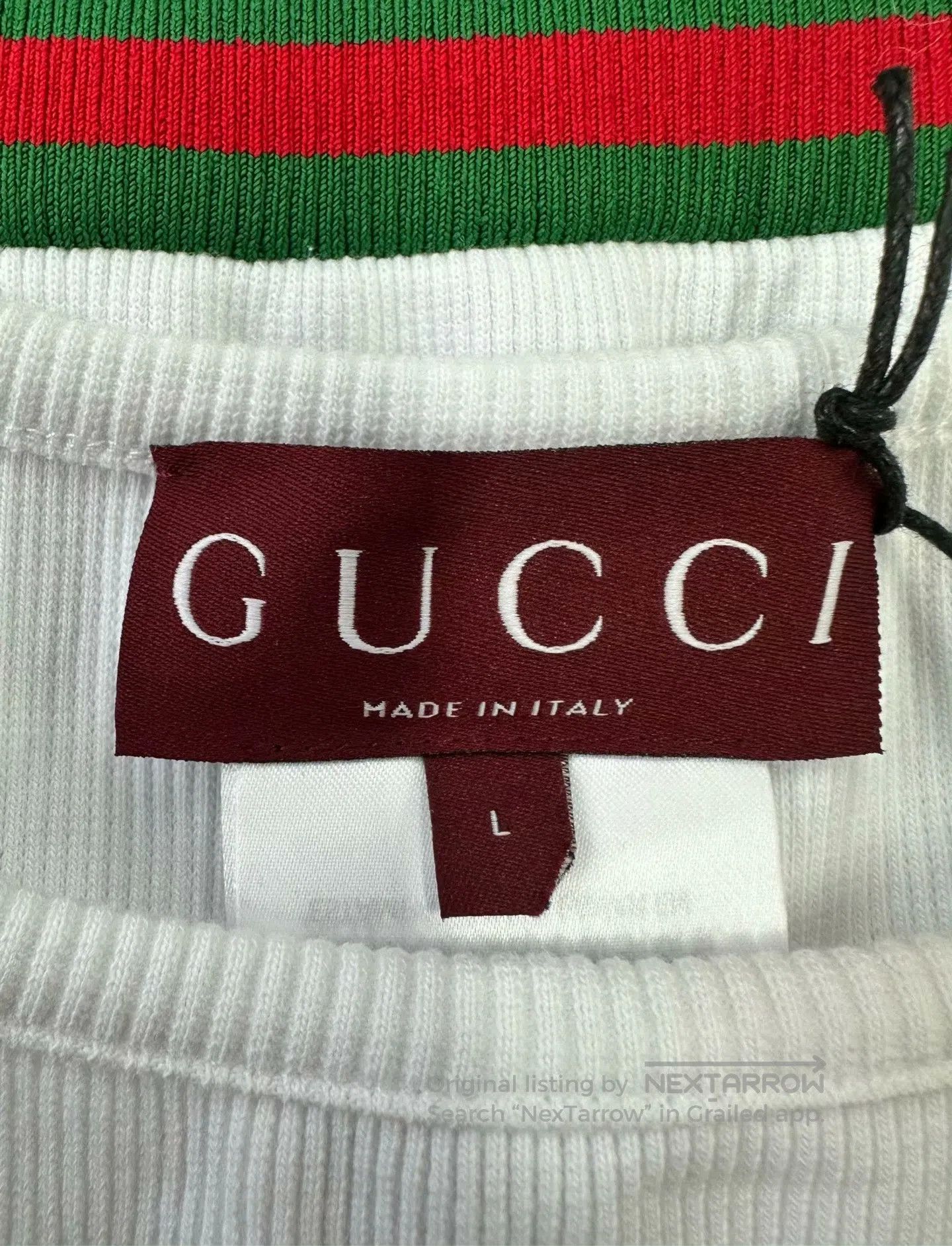 Gucci Guicci White Belt Letter Logo Vest| Size L / US 10 / IT 46 - 4 Thumbnail