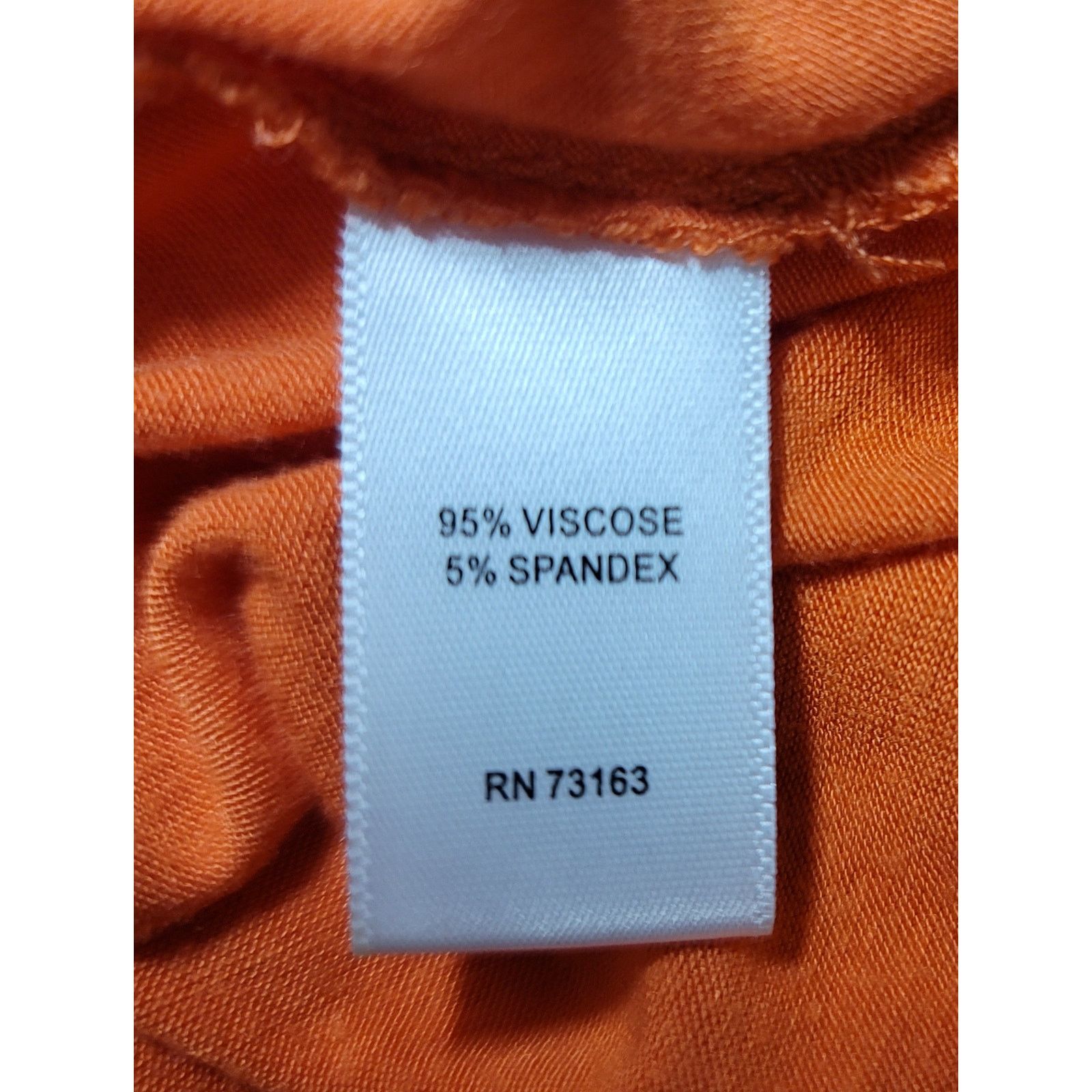 Other Cupio Woman Orange Round Neck Top 2X Flowy Lightweight Size XXL / US 16-18 / IT 52-54 - 5 Thumbnail