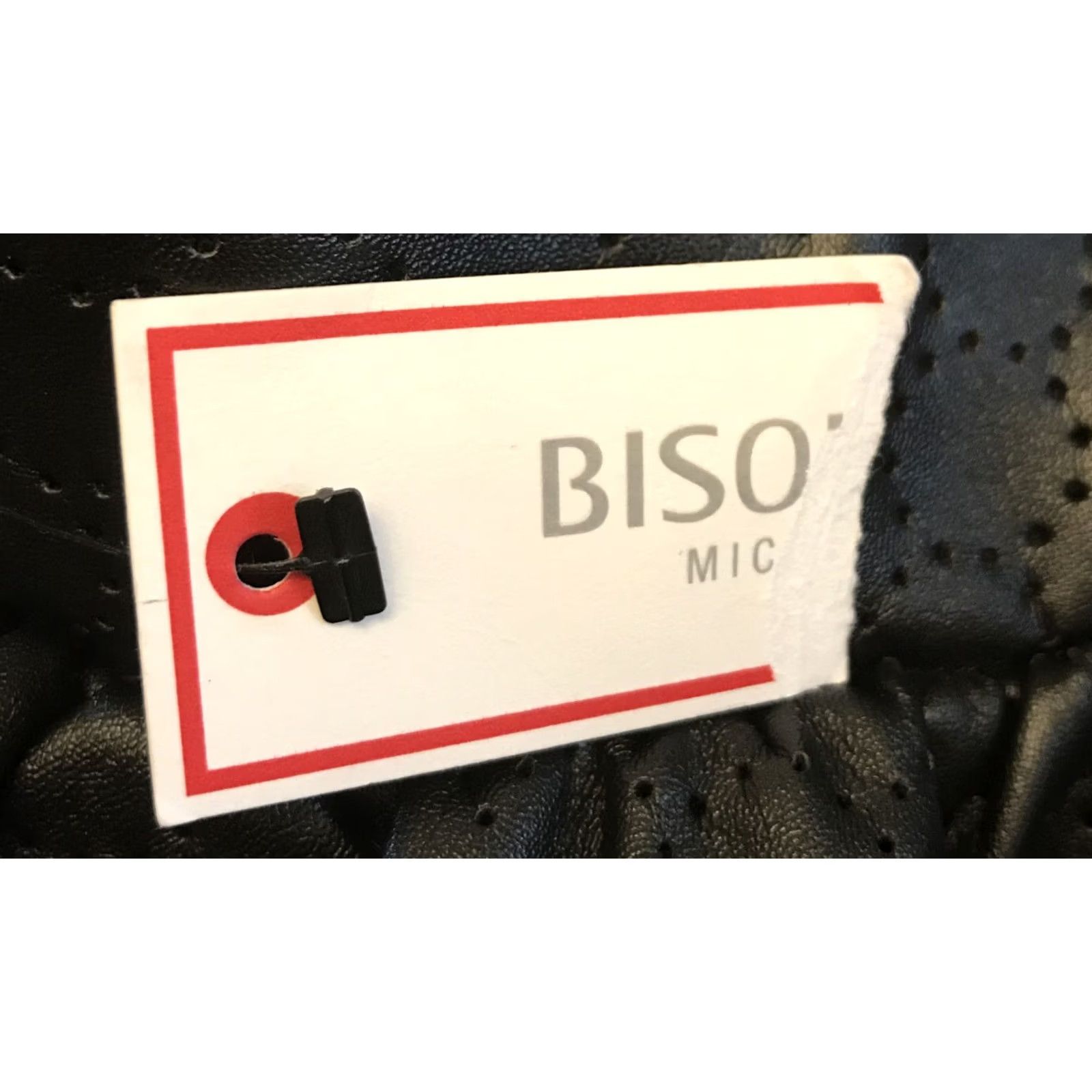 Vintage Bisou Bisou Skirt Mini Black L NWT Sz L W32 Elastic Waist Lined Geometric Patterned Pleather Party/Cocktail Gothic Hip Hop Womens Skirt Size 36" / US 14 / IT 50 - 5 Thumbnail