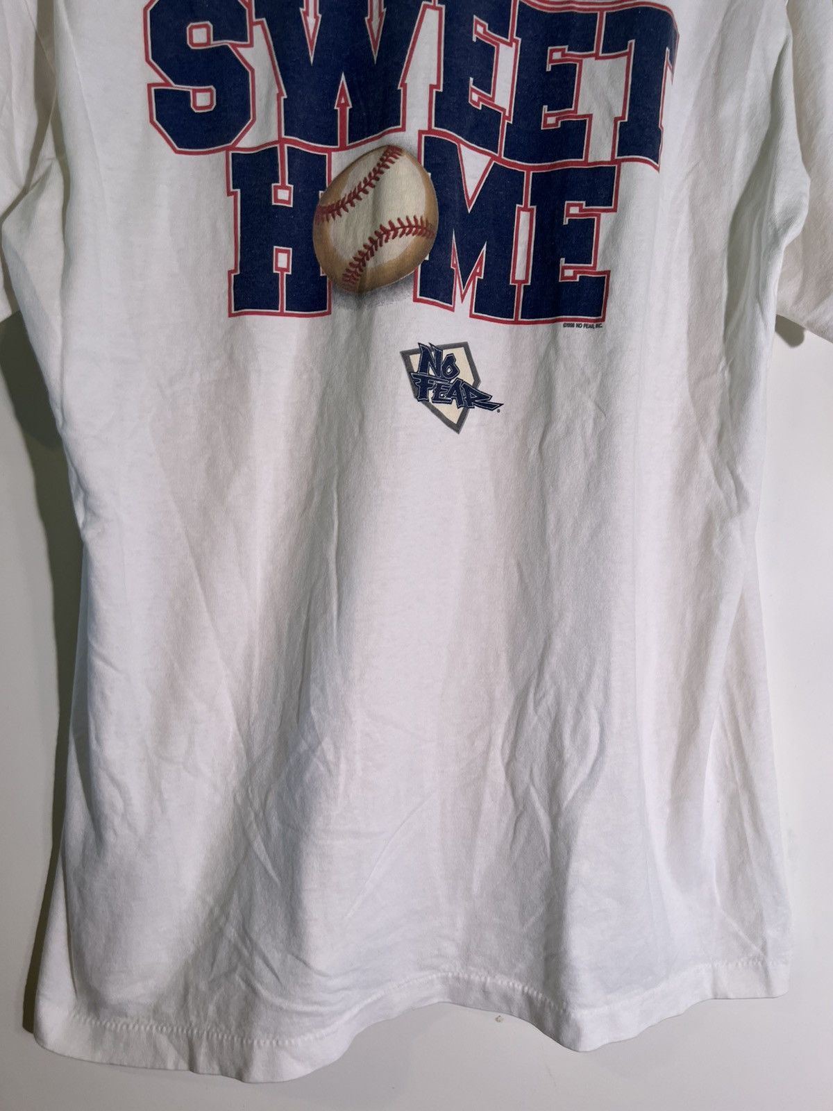 Vintage 90’s VTG Vintage No Fear Sweet Home Baseball Retro Tee Shirt Size US XL / EU 56 / 4 - 5 Thumbnail