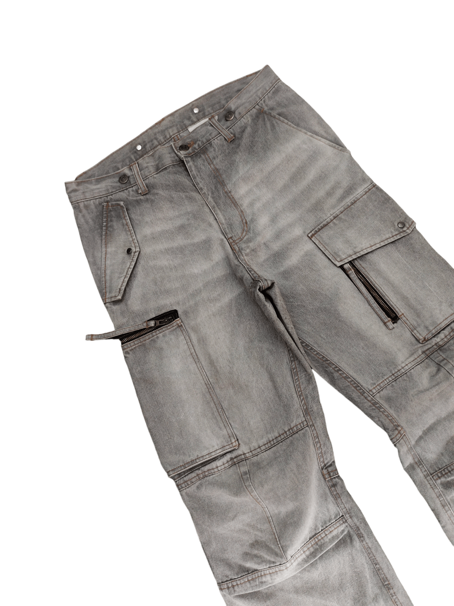 PPFM PPFM Multi Pocket Cargo Denim Baggy Pants Size US 32 / EU 48 - 6 Thumbnail