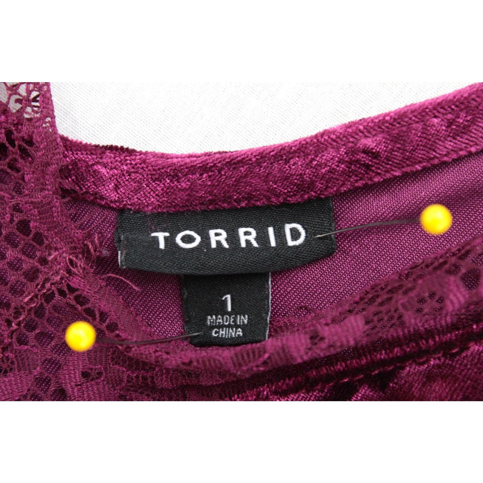 Torrid Torrid Tank Top Women’s 1X Burgundy Crushed Velvet Cami Y2K Party Whimsy Goth Tank Camisole Women 1X Red Velvet Y2K Gothic Party Casual/Workwear Mens? Size XL / US 12-14 / IT 48-50 - 2 Thumbnail