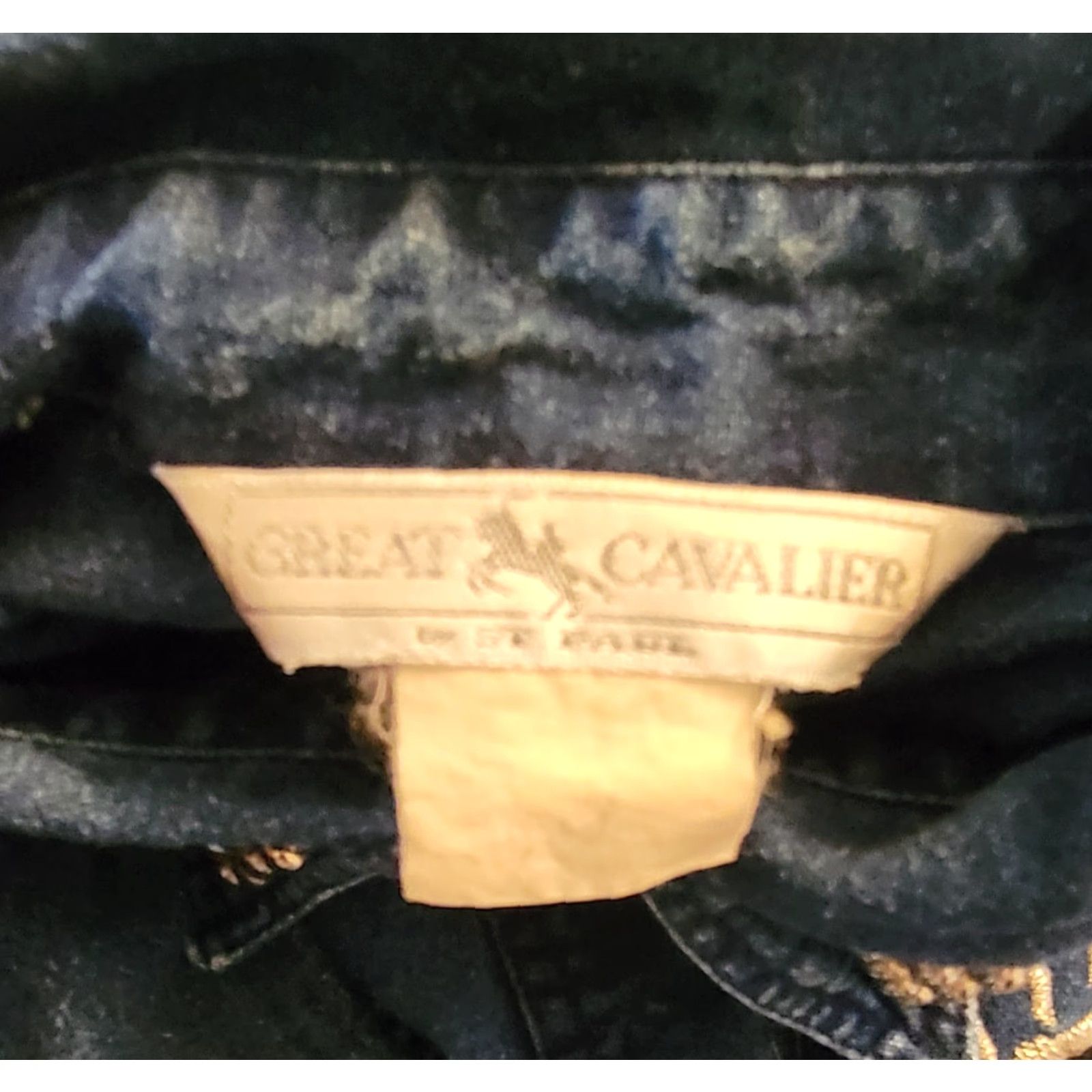 Greats VINTAGE Great Cavalier Denim Shirt XL Embellished 1990s Western Blue Womens Size XL / US 12-14 / IT 48-50 - 5 Thumbnail