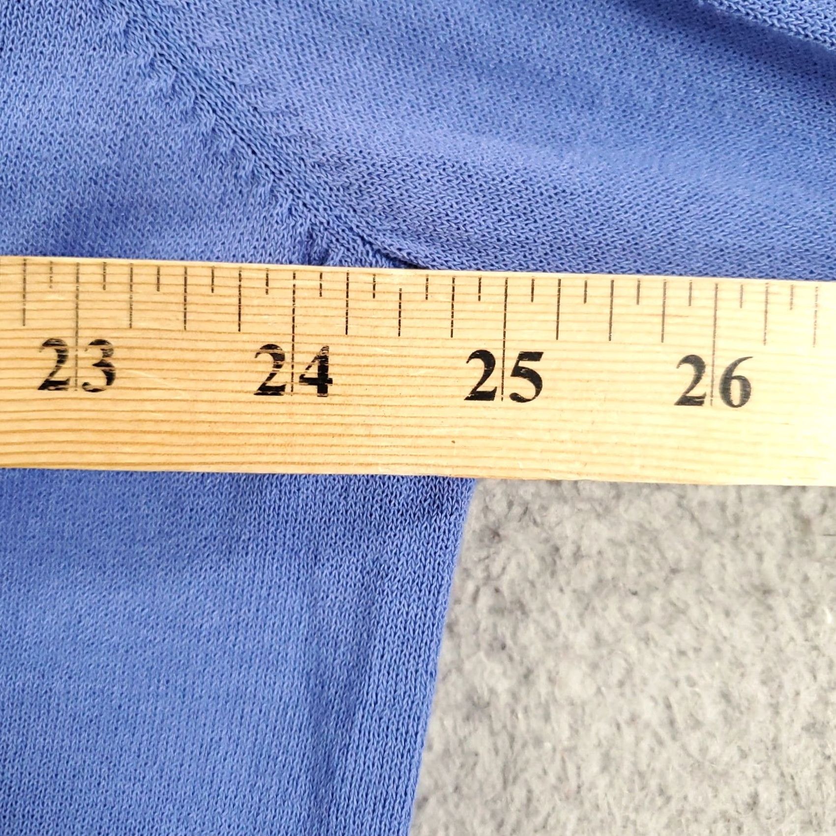 Vintage Chicos Cardigan Womens 2XL Blue Longline V-Neck Knit Casual Sleeve 2XL Sweatery Sm: Solid Pattern Size XXL / US 16-18 / IT 52-54 - 4 Thumbnail