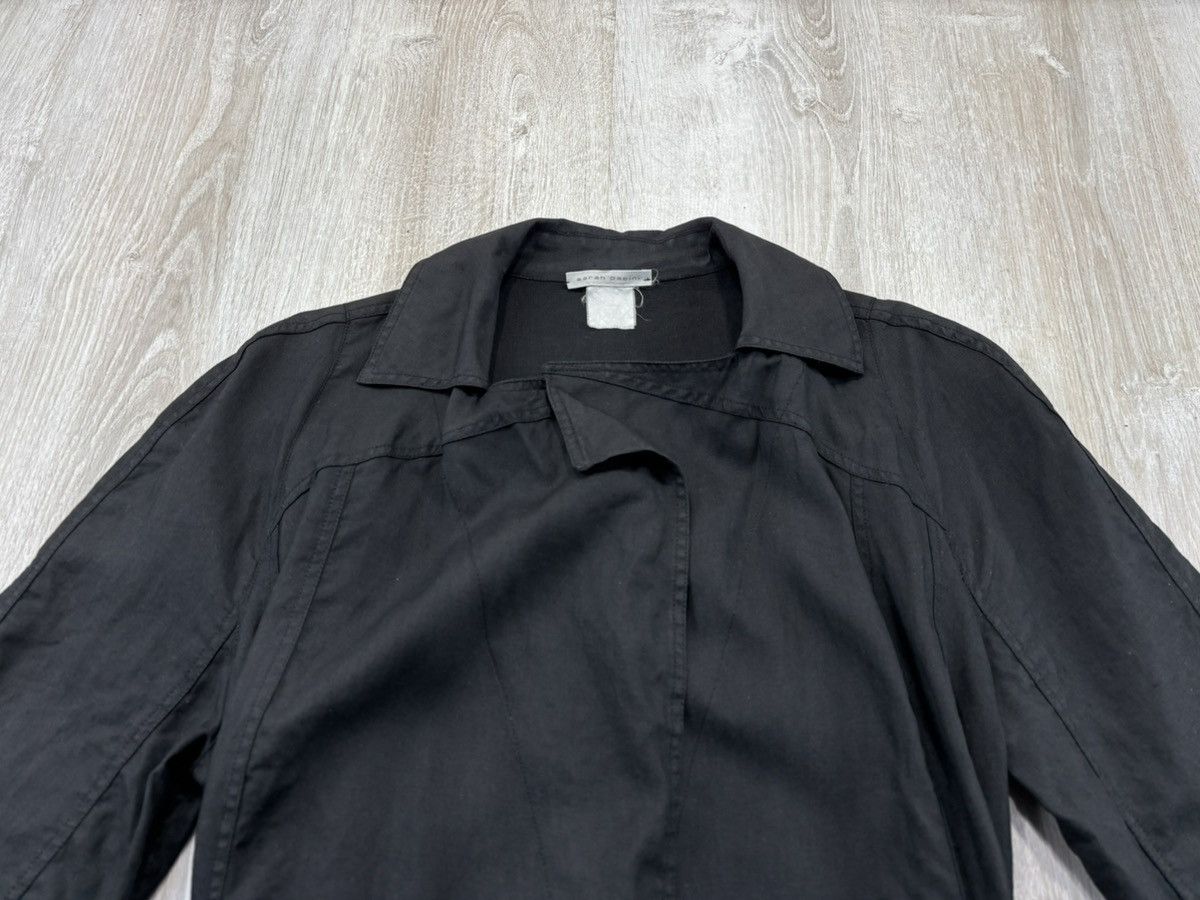Japanese Brand × Sarah Pacini Womens linen coat Sarah Pacini Size S Color Black Size S / US 4 / IT 40 - 4 Thumbnail