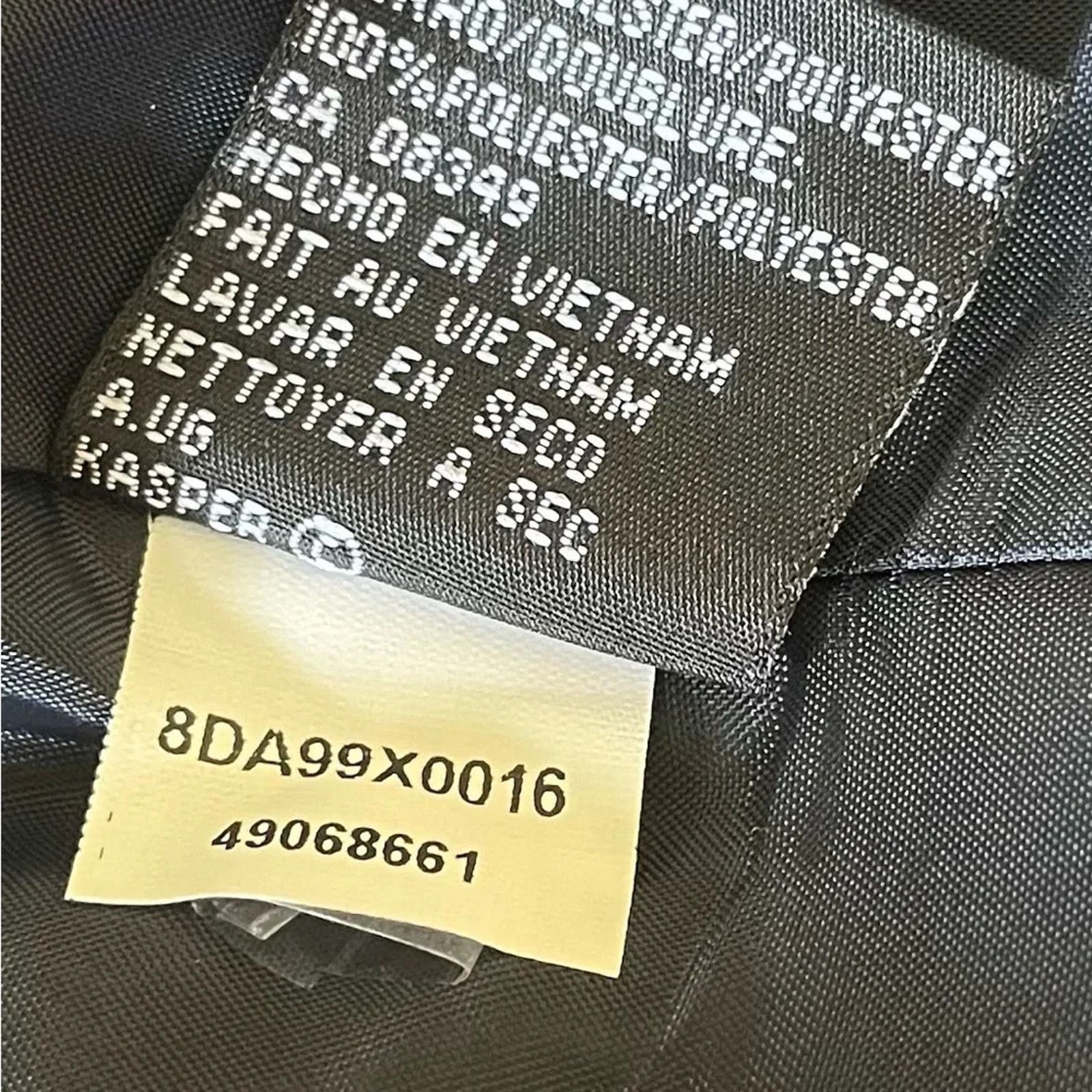 The Unbranded Brand Kasper navy blue one button jacket, size 10 Size L / US 10 / IT 46 - 4 Thumbnail