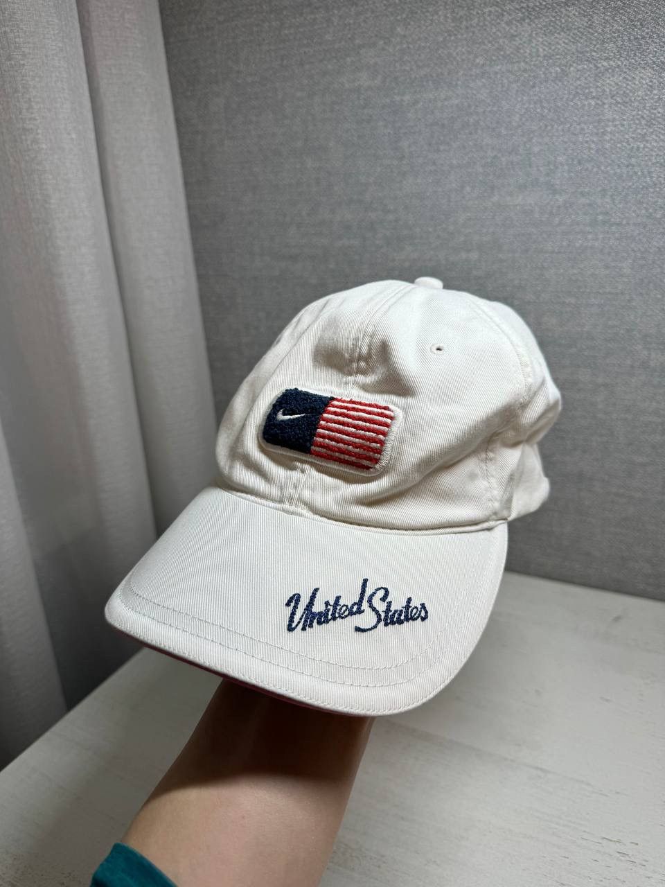 Nike Vintage Nike United States White Cap Size ONE SIZE - 1 Thumbnail