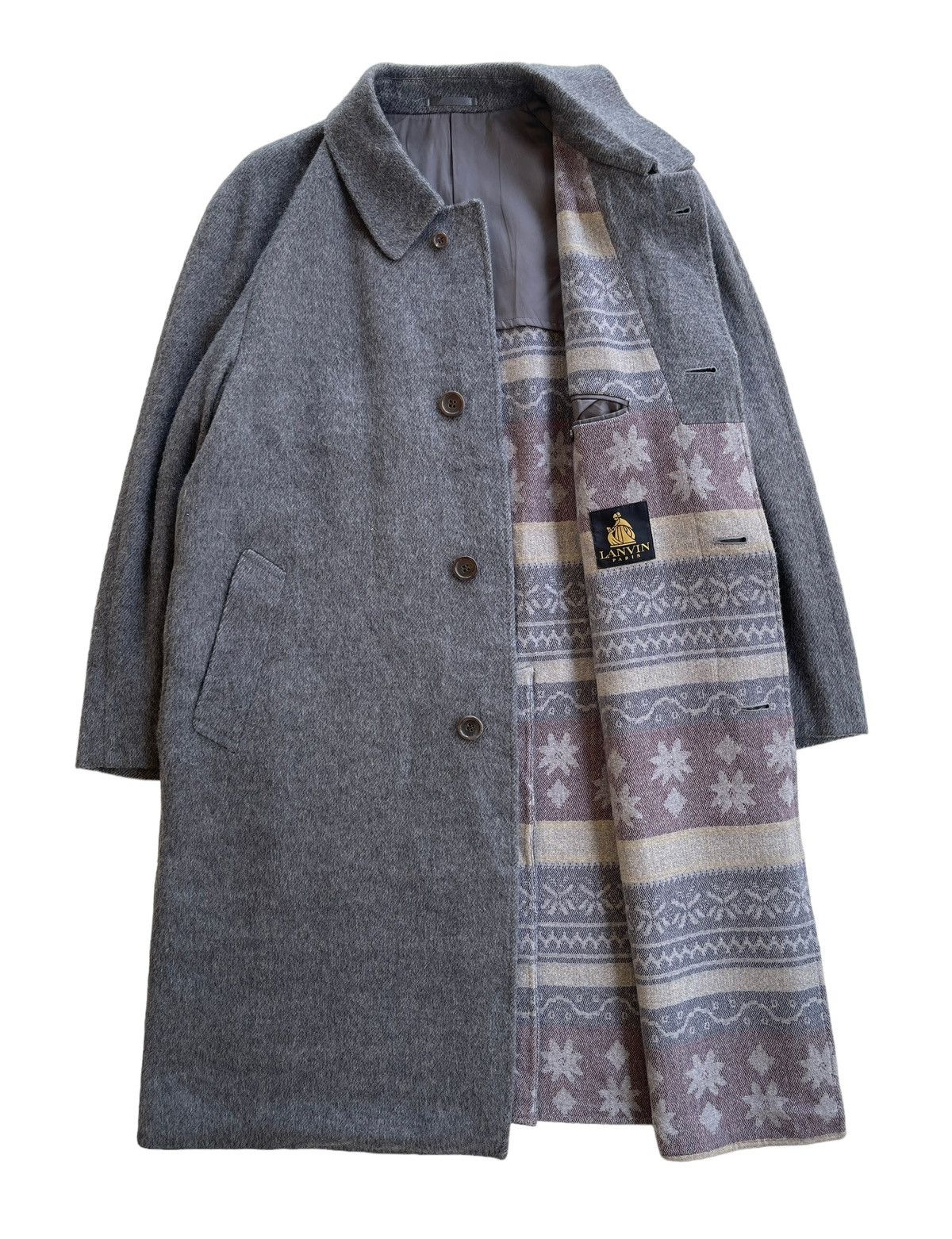Lanvin Lanvin Luxury Wool Cashmere Trench Coat Size US S / EU 44-46 / 1 - 1 Thumbnail