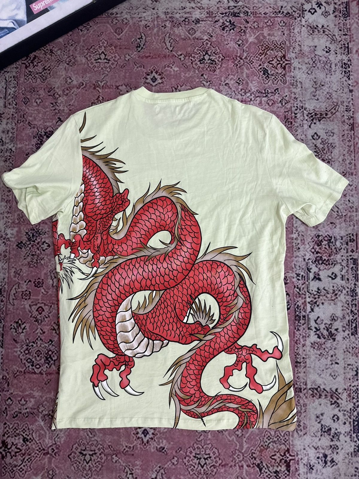 Japanese Brand Japanese Red Dragon Big Graphic Design by Bershka Size US L / EU 52-54 / 3 - 7 Thumbnail