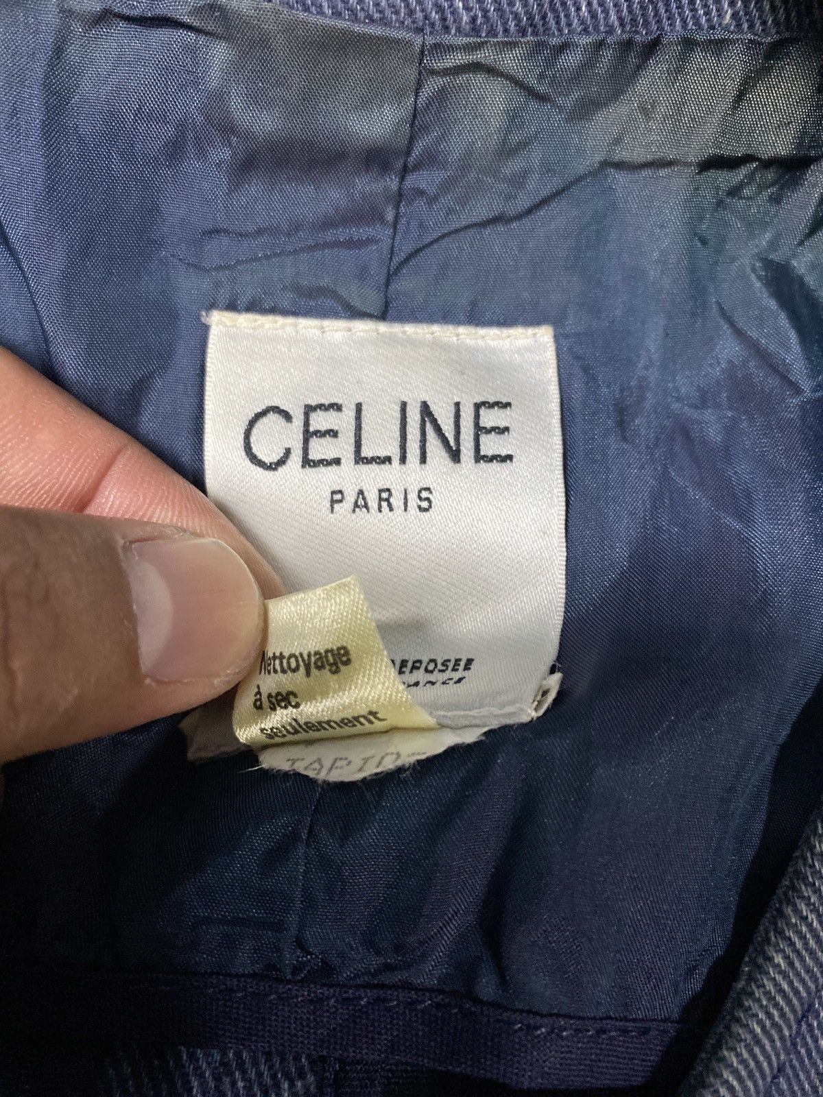 Celine × Vintage Vintage Celine Paris denim jacket Size M / US 6-8 / IT 42-44 - 13 Thumbnail