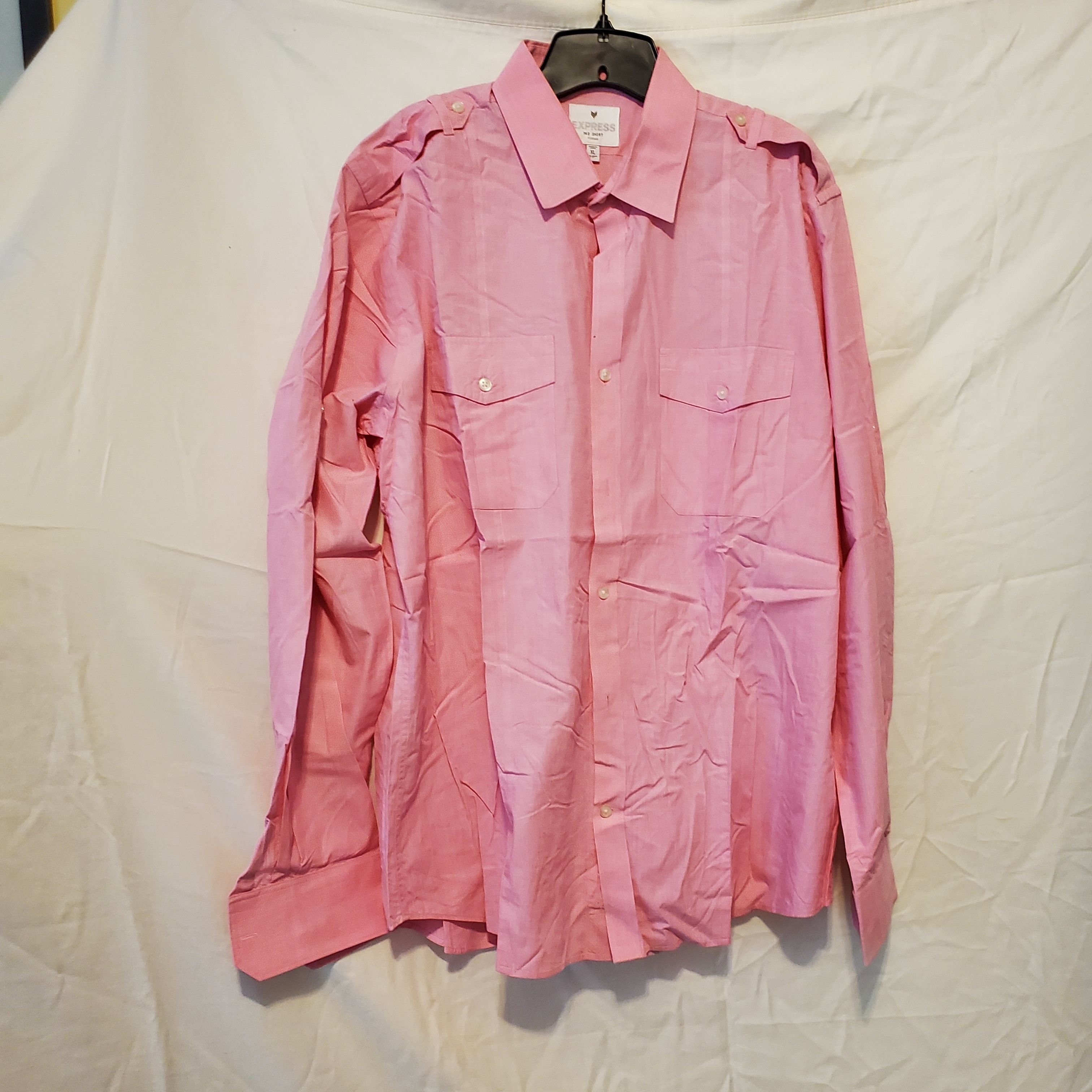 Express Express Men's XL Fitted Button shirt Size US XL / EU 56 / 4 - 1 Thumbnail