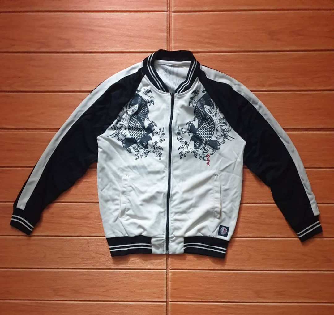 PPFM Koi fish yakuza harajuku Japanese sukajan sweater Size US S / EU 44-46 / 1 - 3 Thumbnail