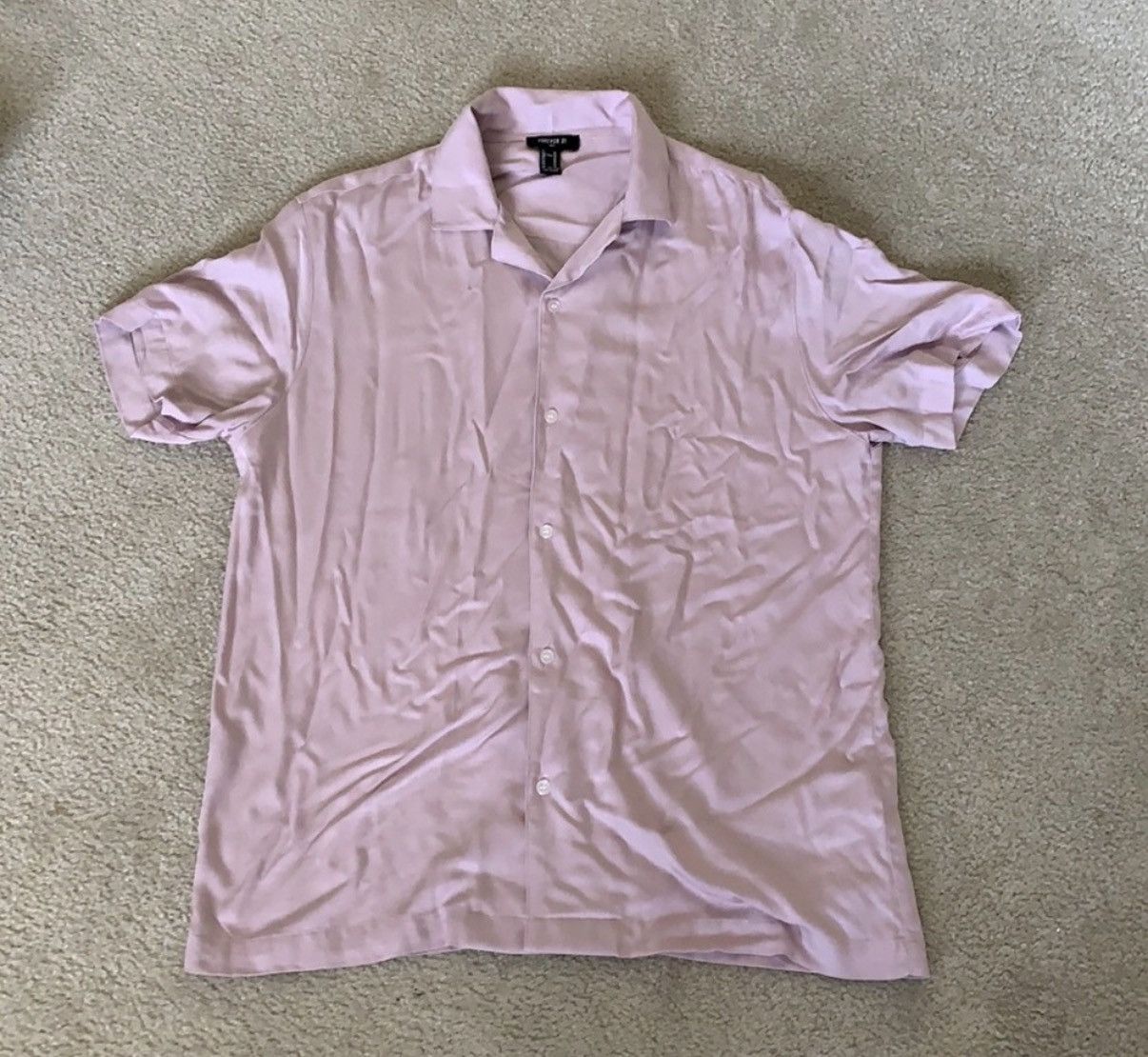 Forever 21 Forever 21 Pink Button Down Short Sleeve Shirt Size US M / EU 48-50 / 2 - 1 Thumbnail