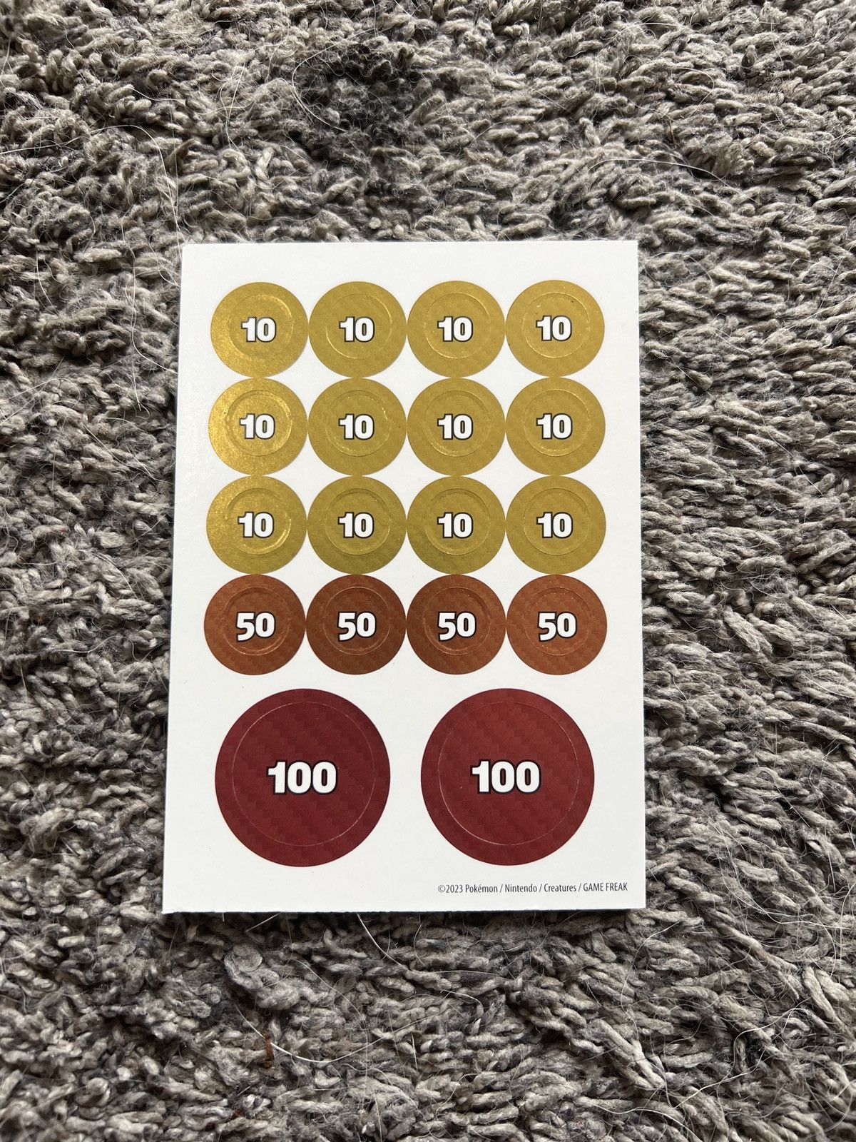 Pokemon 2023 Pokémon Damage Counter Tokens Size ONE SIZE - 1 Thumbnail