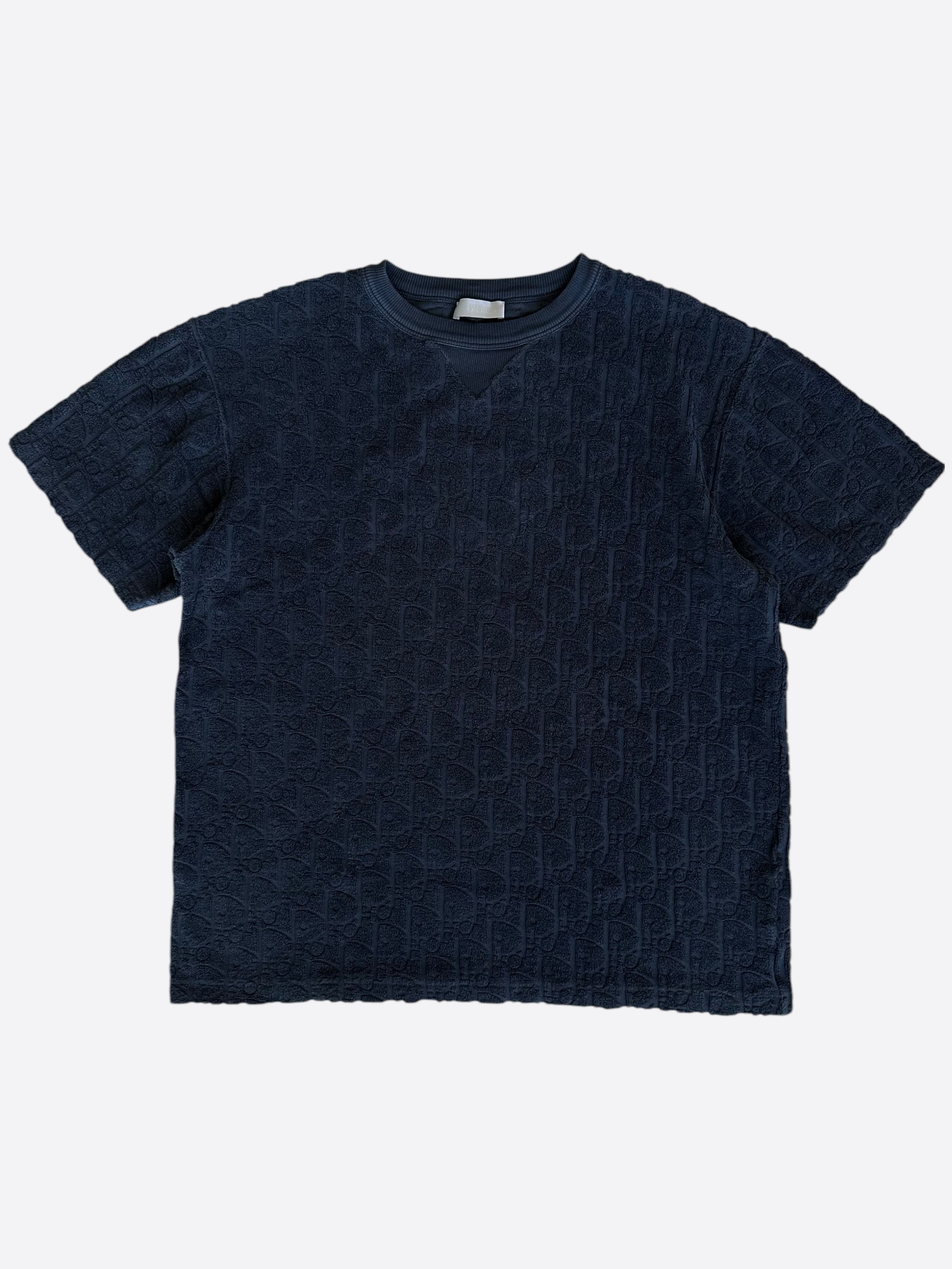 Dior Navy Oblique Towel T-Shirt